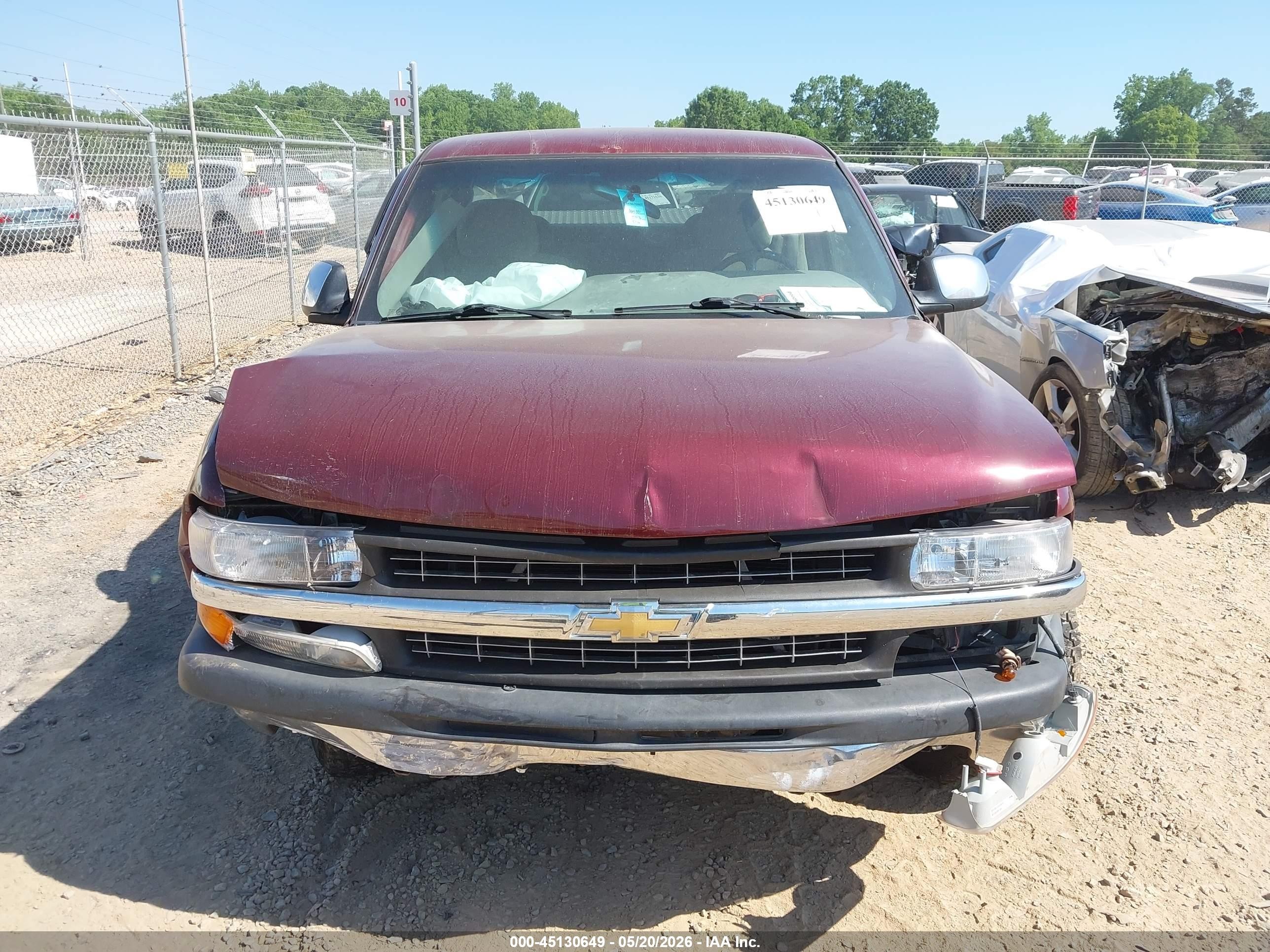 2000 Chevrolet Silverado 1500 Ls Burgundy vin: 2GCEC19T5Y1207385