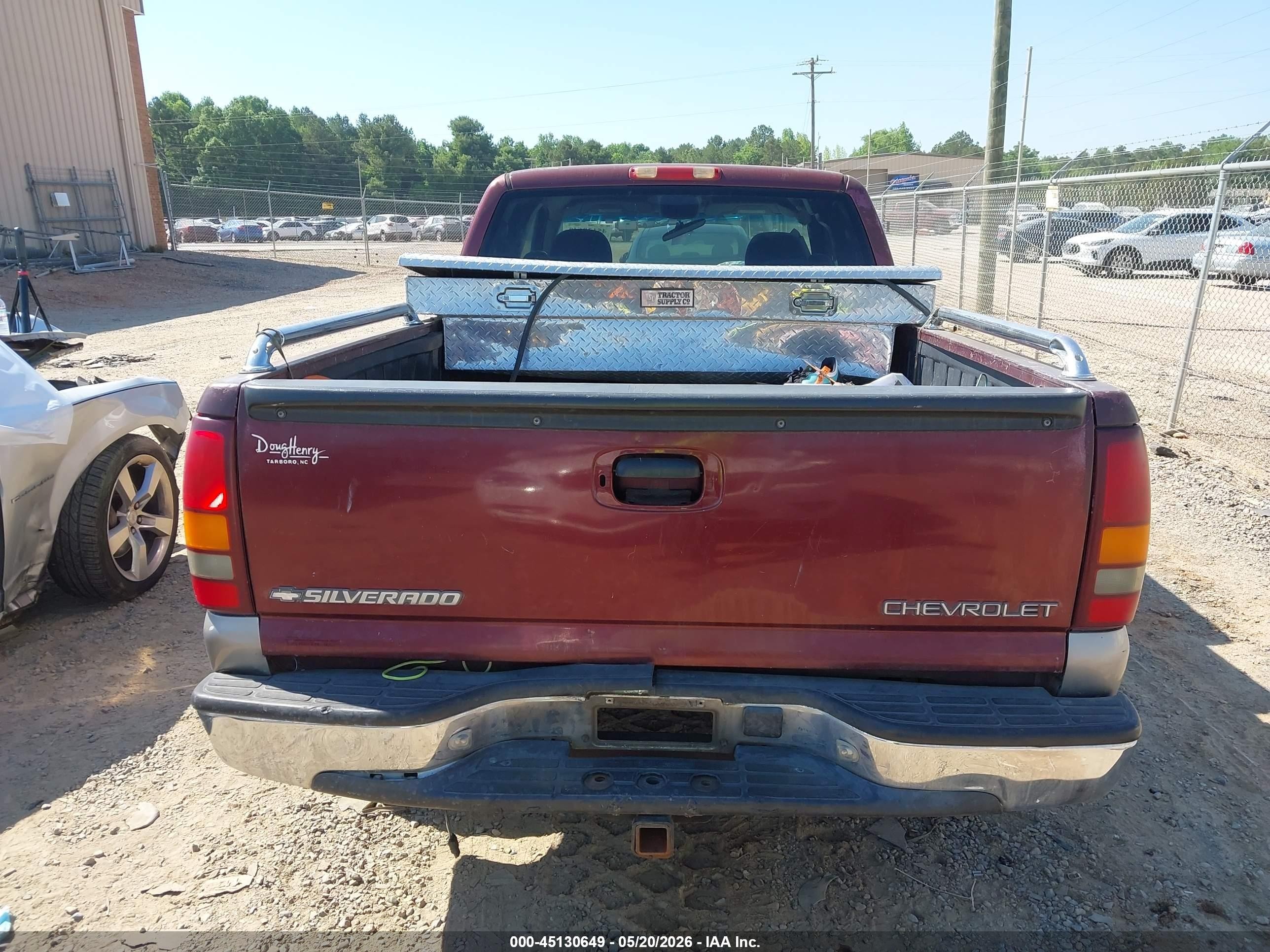 2000 Chevrolet Silverado 1500 Ls Burgundy vin: 2GCEC19T5Y1207385