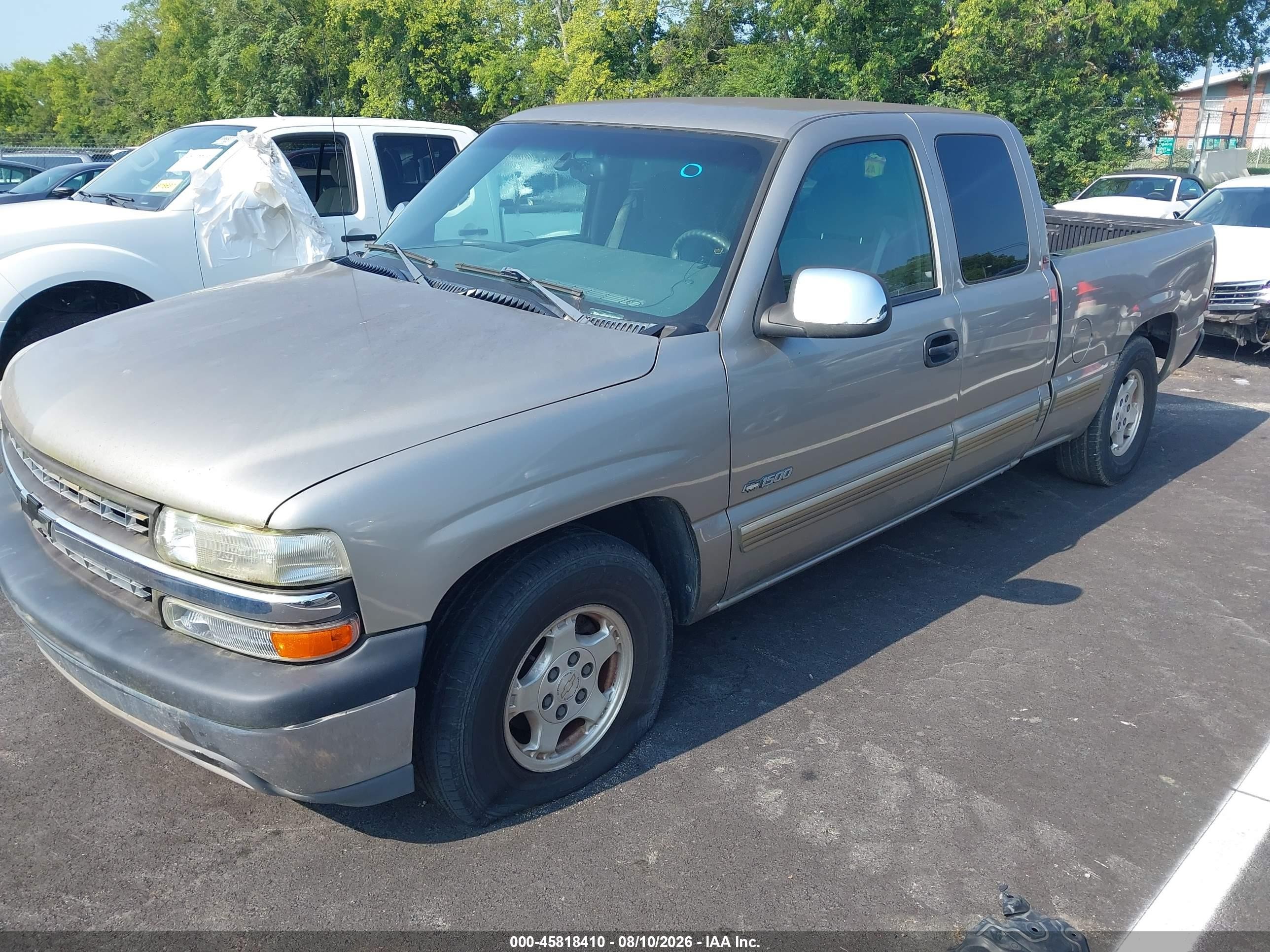 2001 Chevrolet Silverado 1500 Ls Silver vin: 2GCEC19T611367815