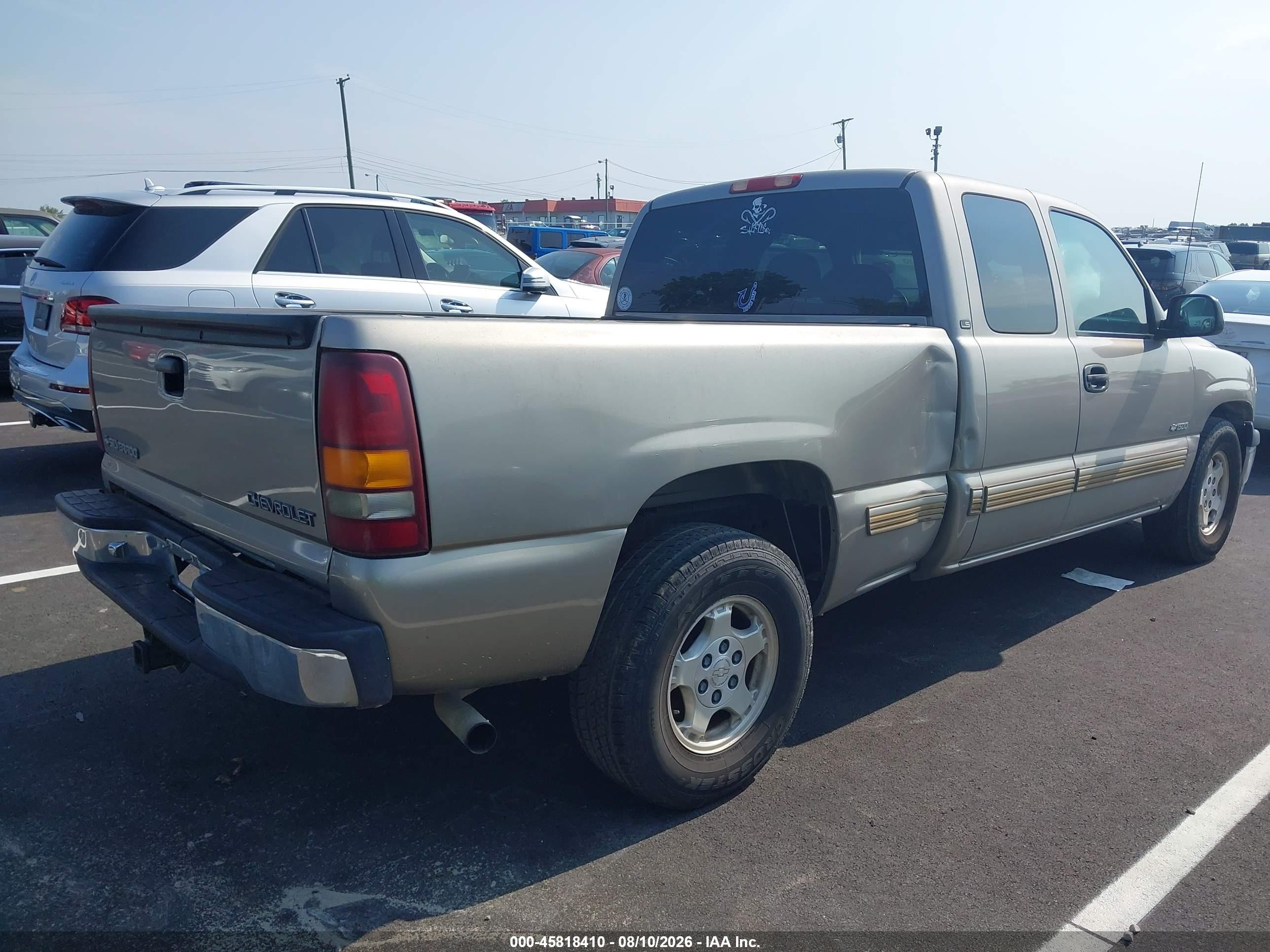 2001 Chevrolet Silverado 1500 Ls Silver vin: 2GCEC19T611367815