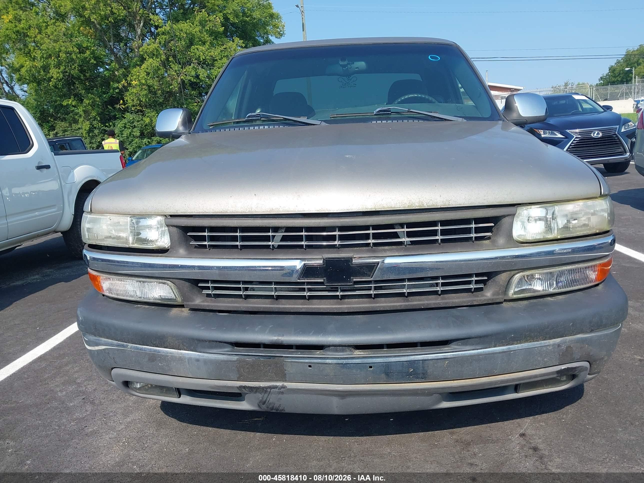 2001 Chevrolet Silverado 1500 Ls Silver vin: 2GCEC19T611367815