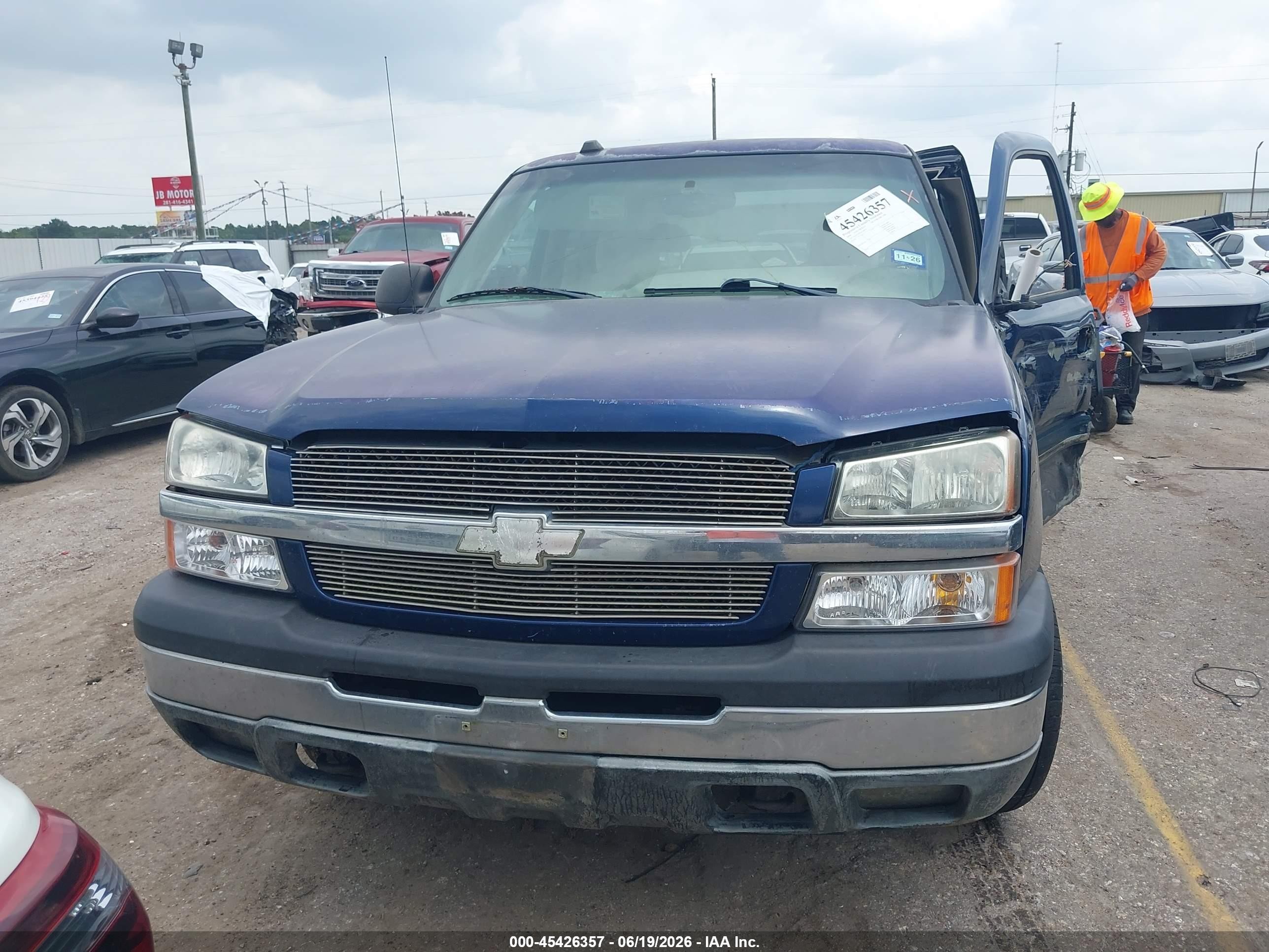 2004 Chevrolet Silverado 1500 Ls Blue vin: 2GCEC19T641364773