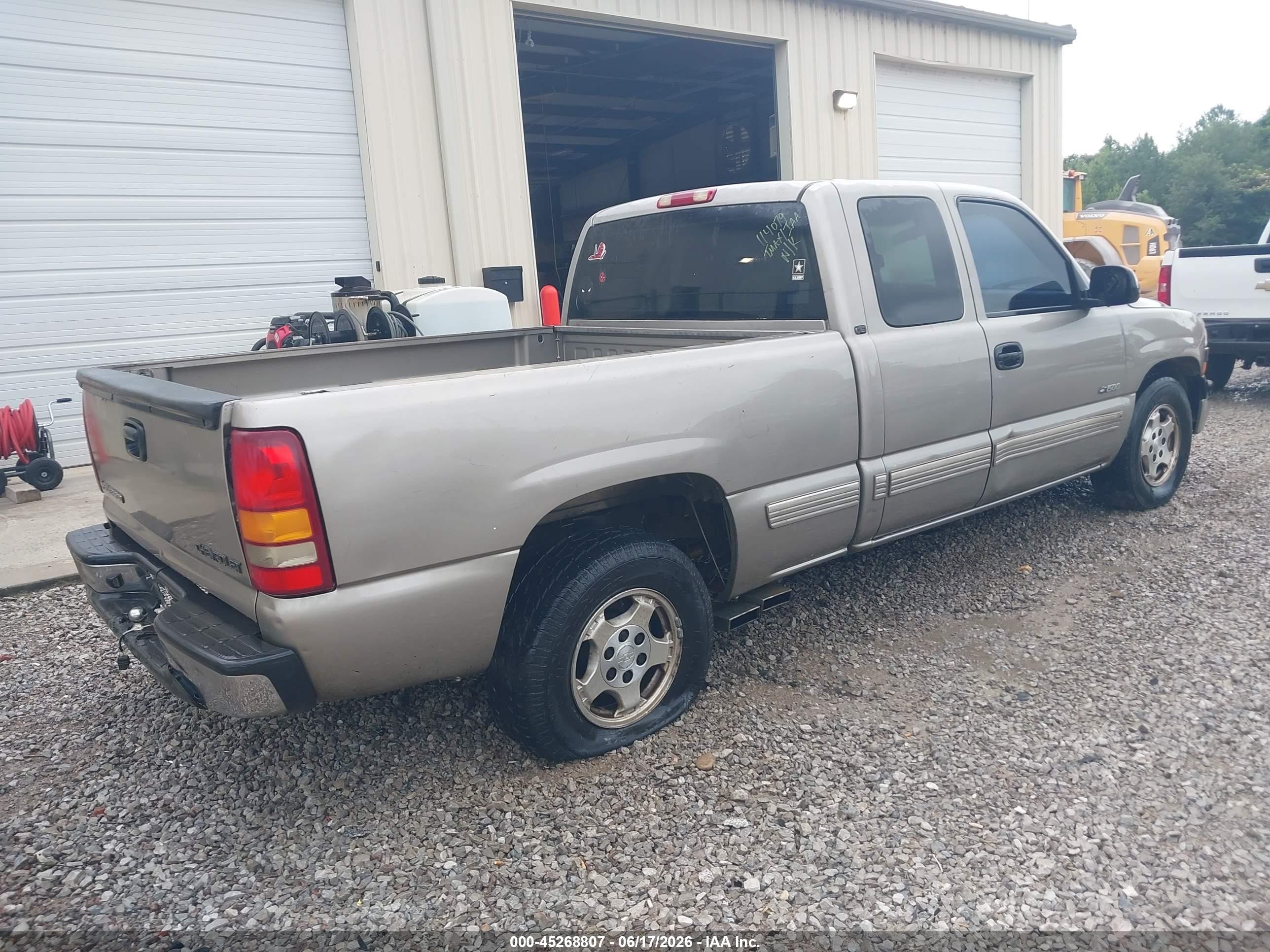 1999 Chevrolet Silverado 1500 Ls Gray vin: 2GCEC19T6X1114079