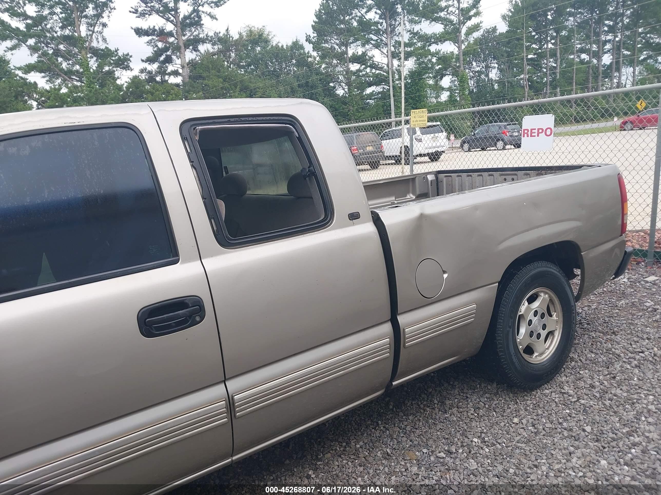 1999 Chevrolet Silverado 1500 Ls Gray vin: 2GCEC19T6X1114079