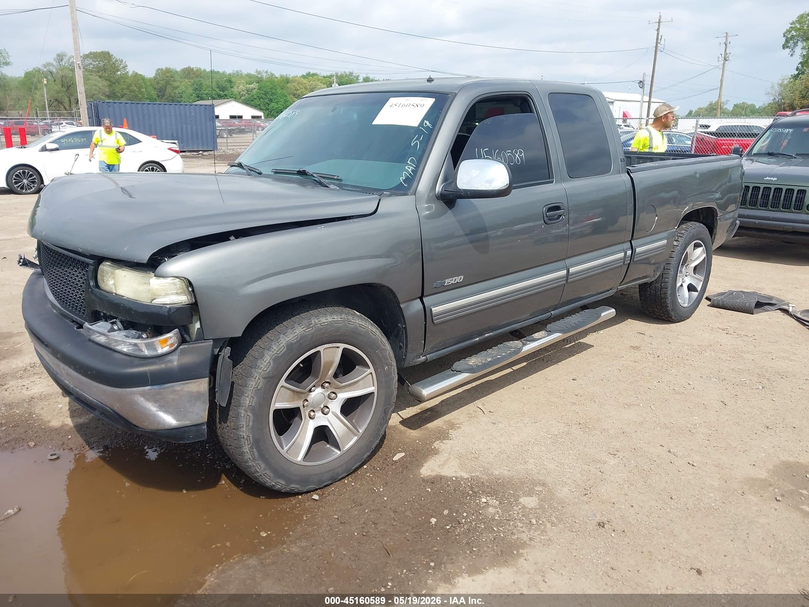 2001 Chevrolet Silverado 1500 Lt Gray vin: 2GCEC19T711171995