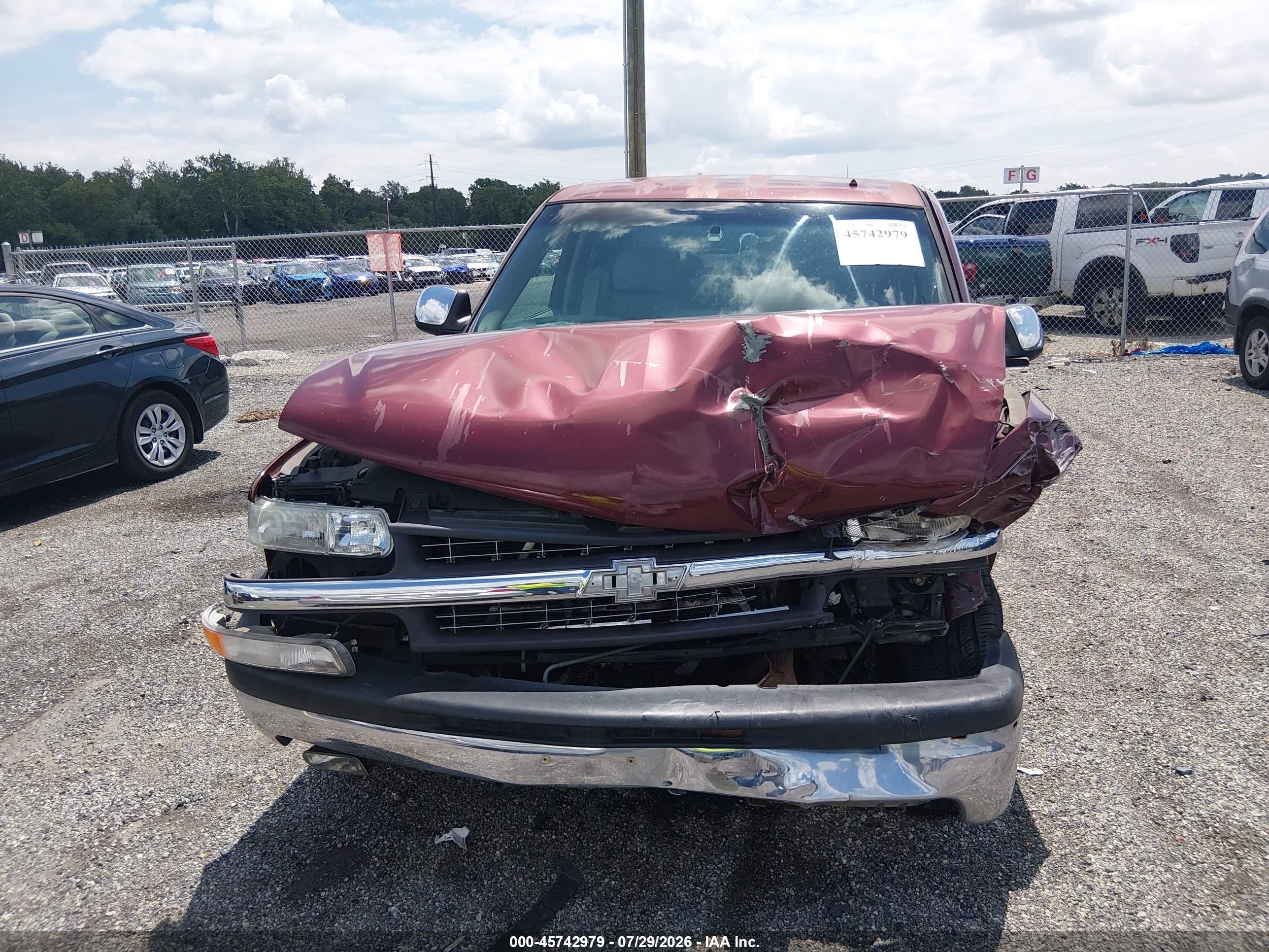 2001 Chevrolet Silverado 1500 Lt Темно-бордовый vin: 2GCEC19T711267013