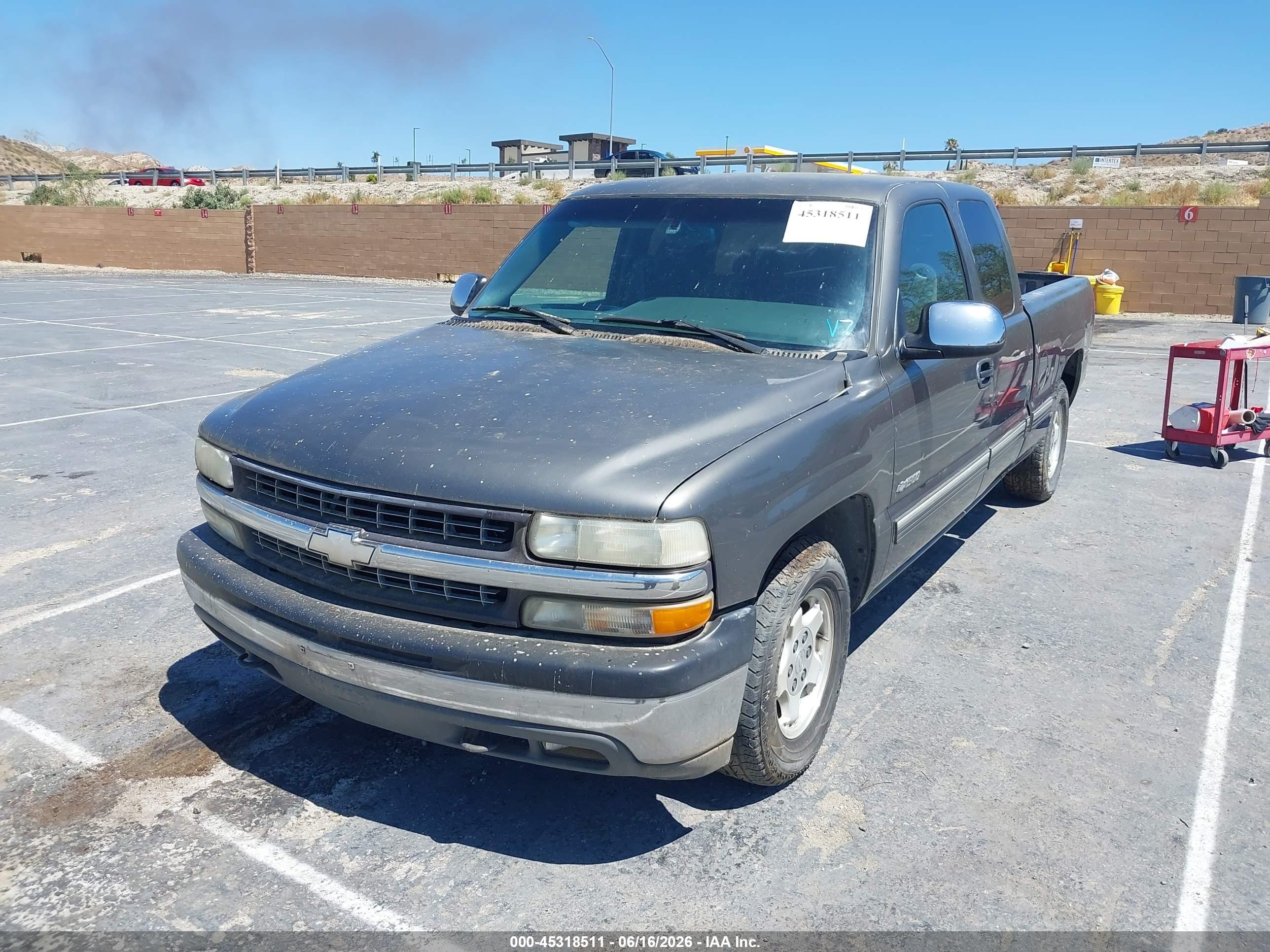 2001 Chevrolet Silverado 1500 Ls Gray vin: 2GCEC19T711358668