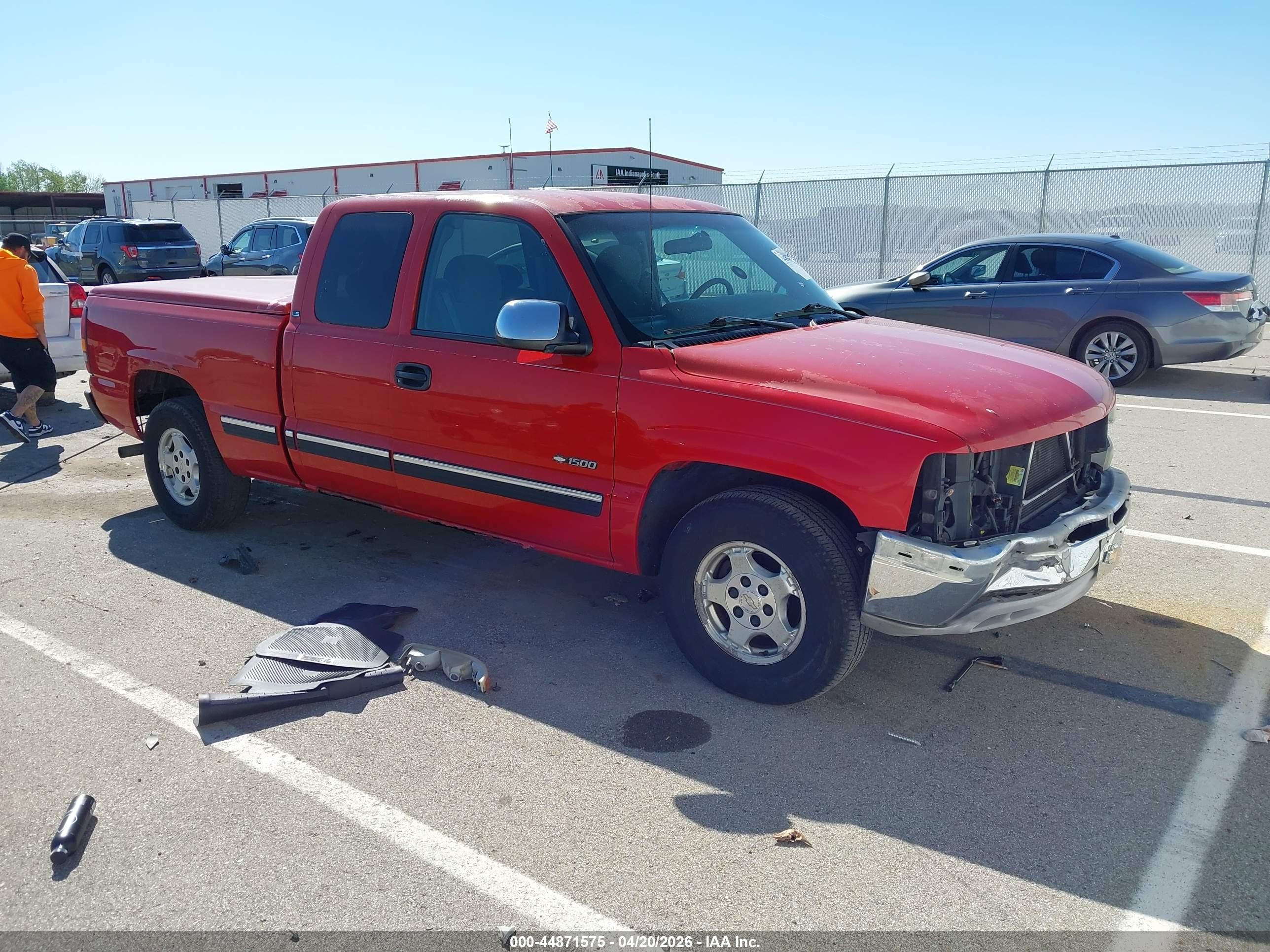 2001 Chevrolet Silverado 1500 Ls Red vin: 2GCEC19T711395980
