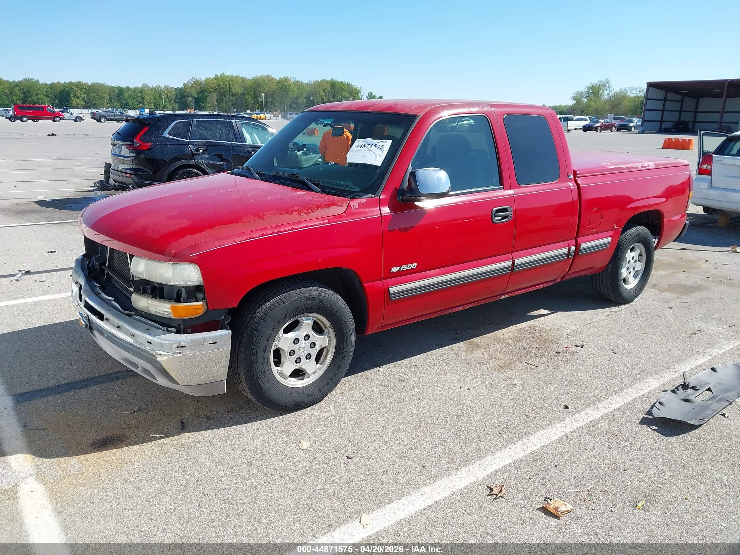 2001 Chevrolet Silverado 1500 Ls Красный vin: 2GCEC19T711395980