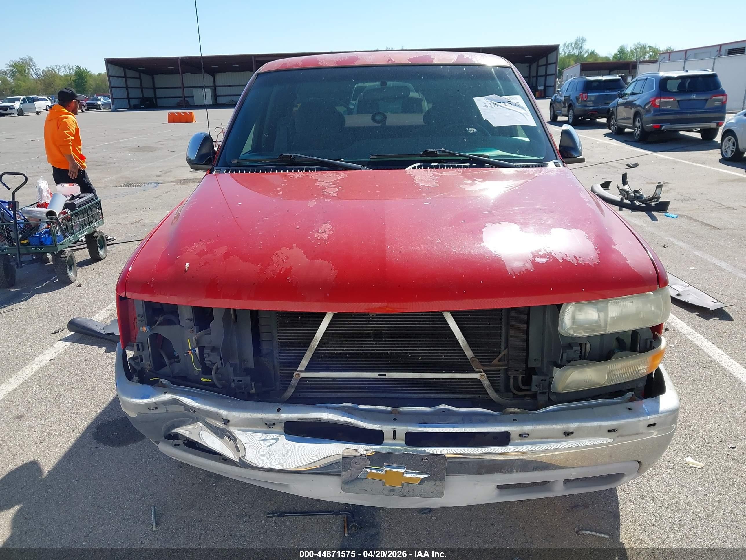 2001 Chevrolet Silverado 1500 Ls Красный vin: 2GCEC19T711395980
