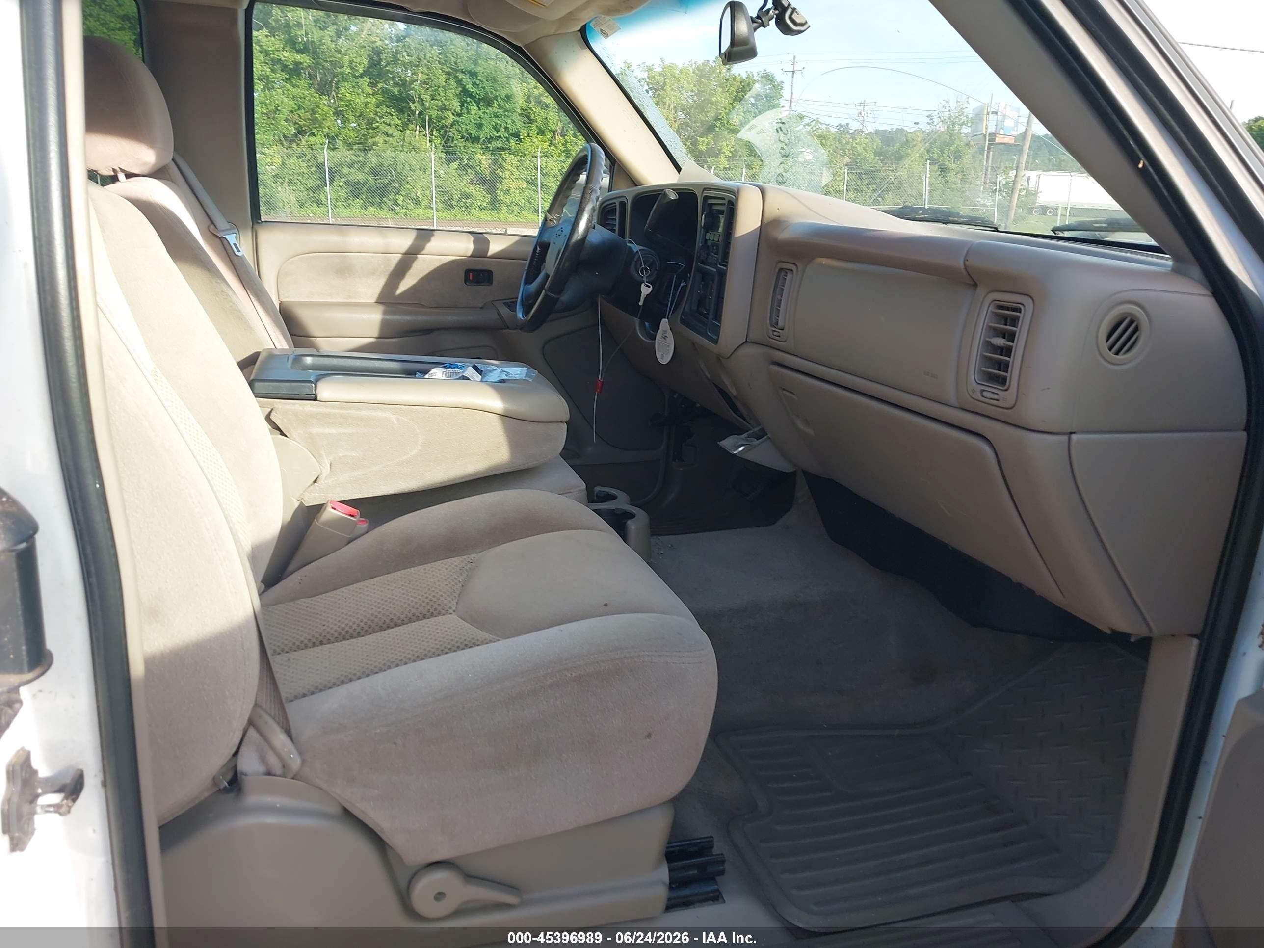 2003 Chevrolet Silverado 1500 Ls White vin: 2GCEC19T731253602