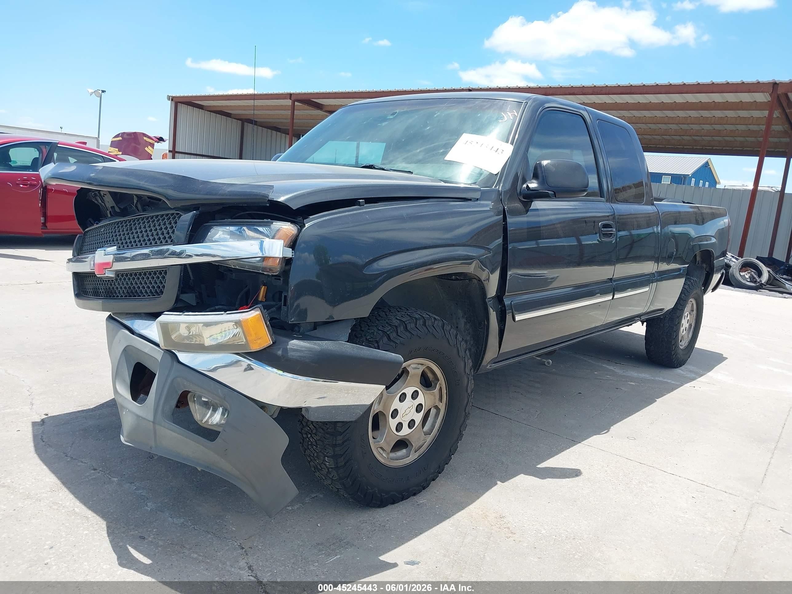 2003 Chevrolet Silverado 1500 Ls Black vin: 2GCEC19T731409198