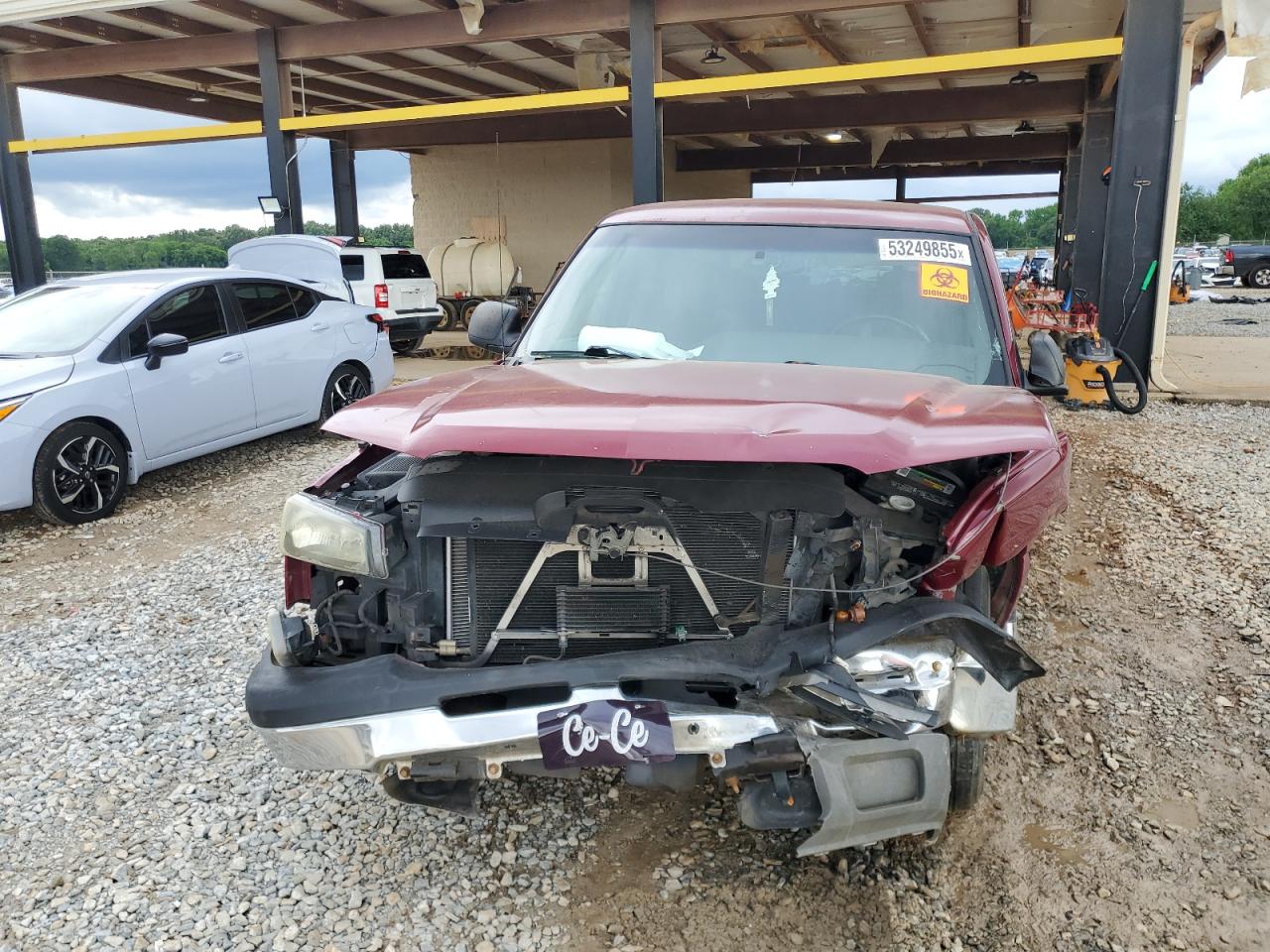 2005 Chevrolet Silverado C1500 Burgundy vin: 2GCEC19T751146763