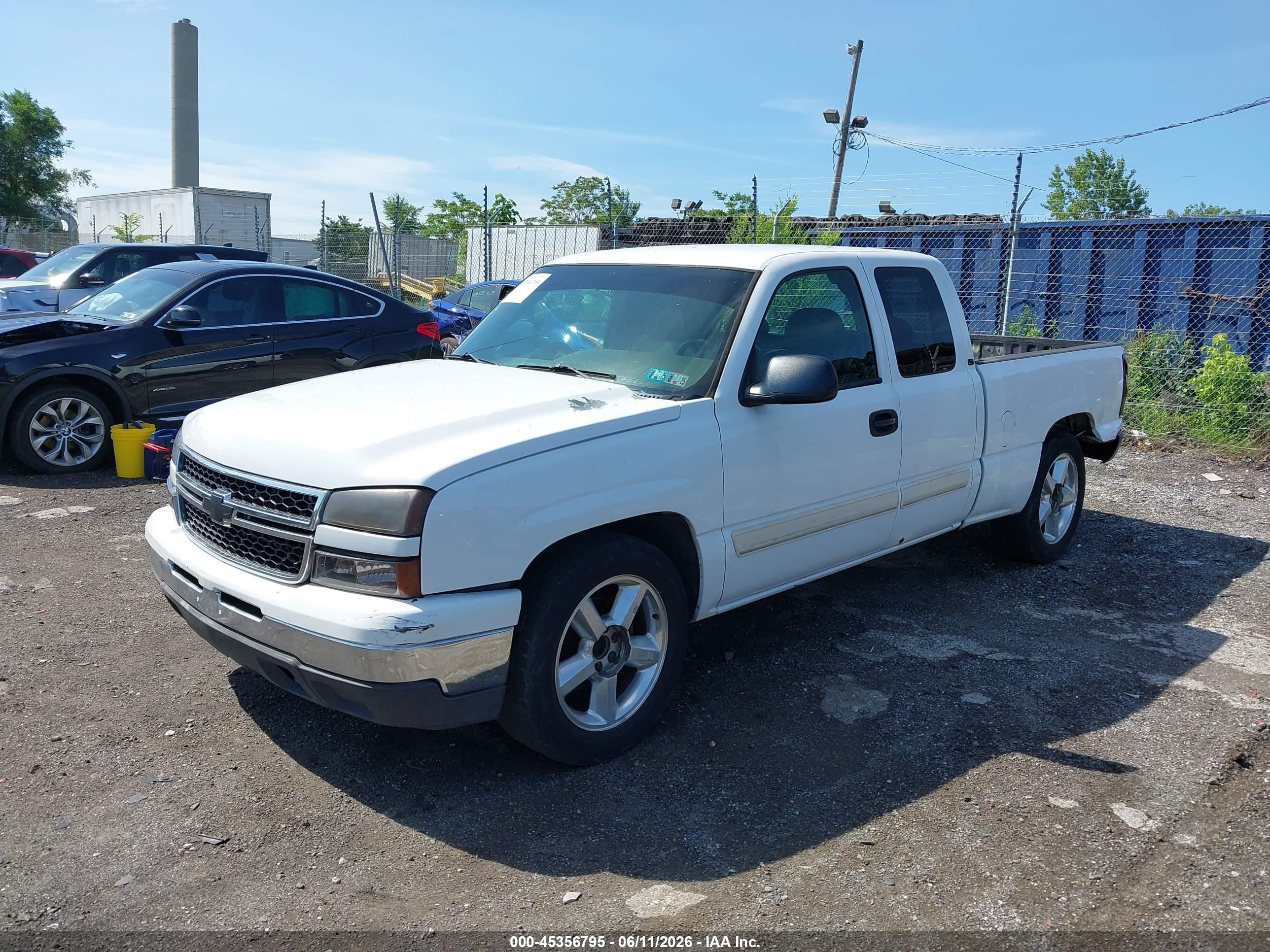 2006 Chevrolet Silverado 1500 Lt1 White vin: 2GCEC19T761110847