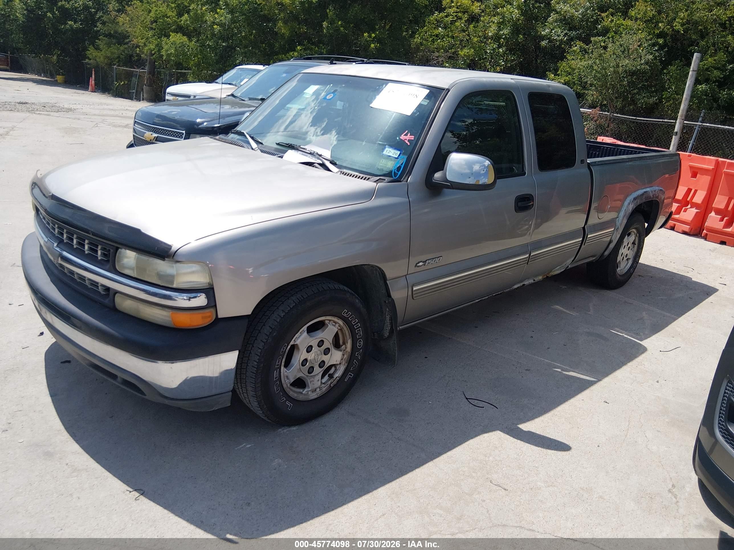 1999 Chevrolet Silverado 1500 Ls Beige vin: 2GCEC19T7X1133126