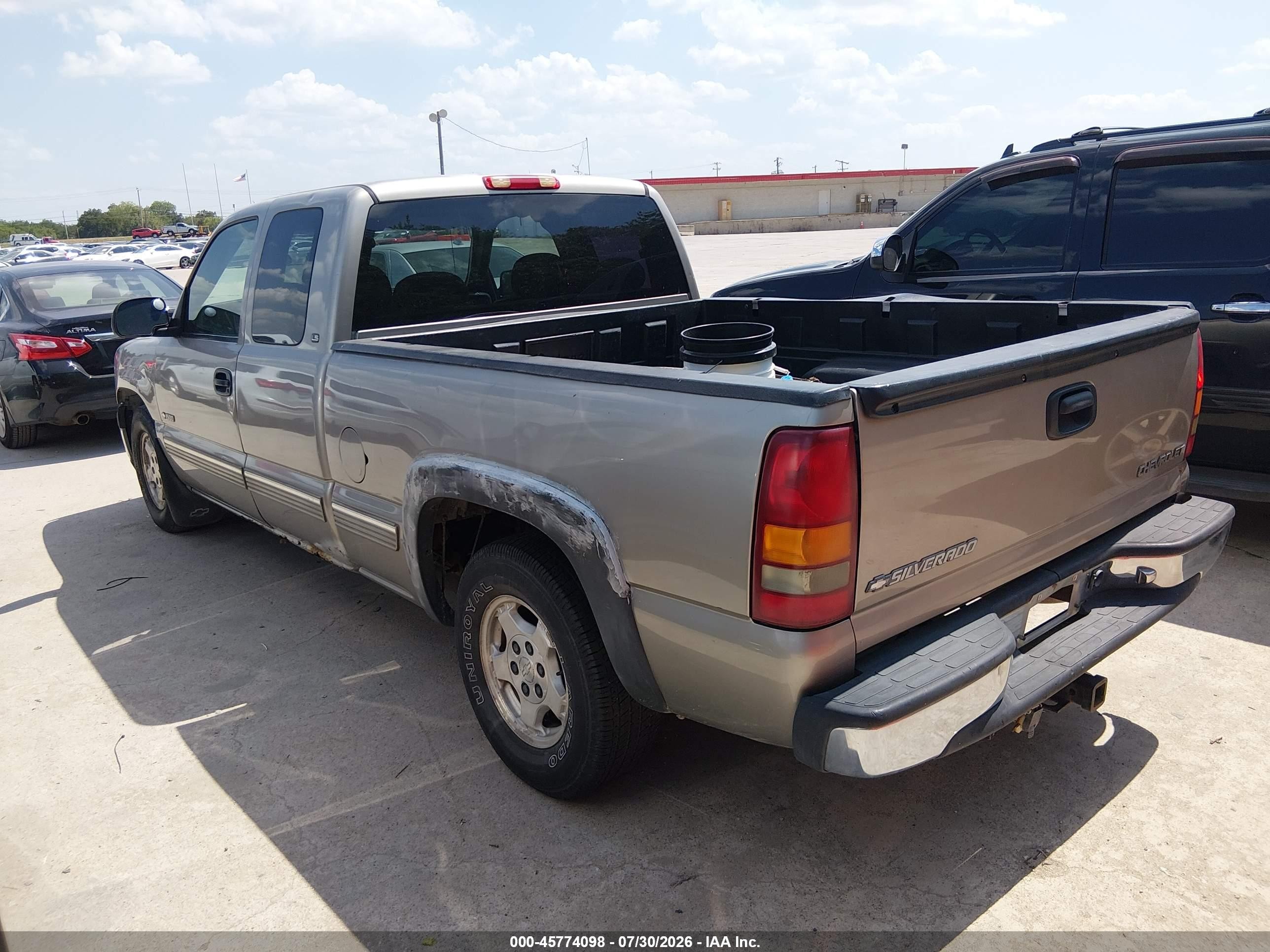 1999 Chevrolet Silverado 1500 Ls Beige vin: 2GCEC19T7X1133126