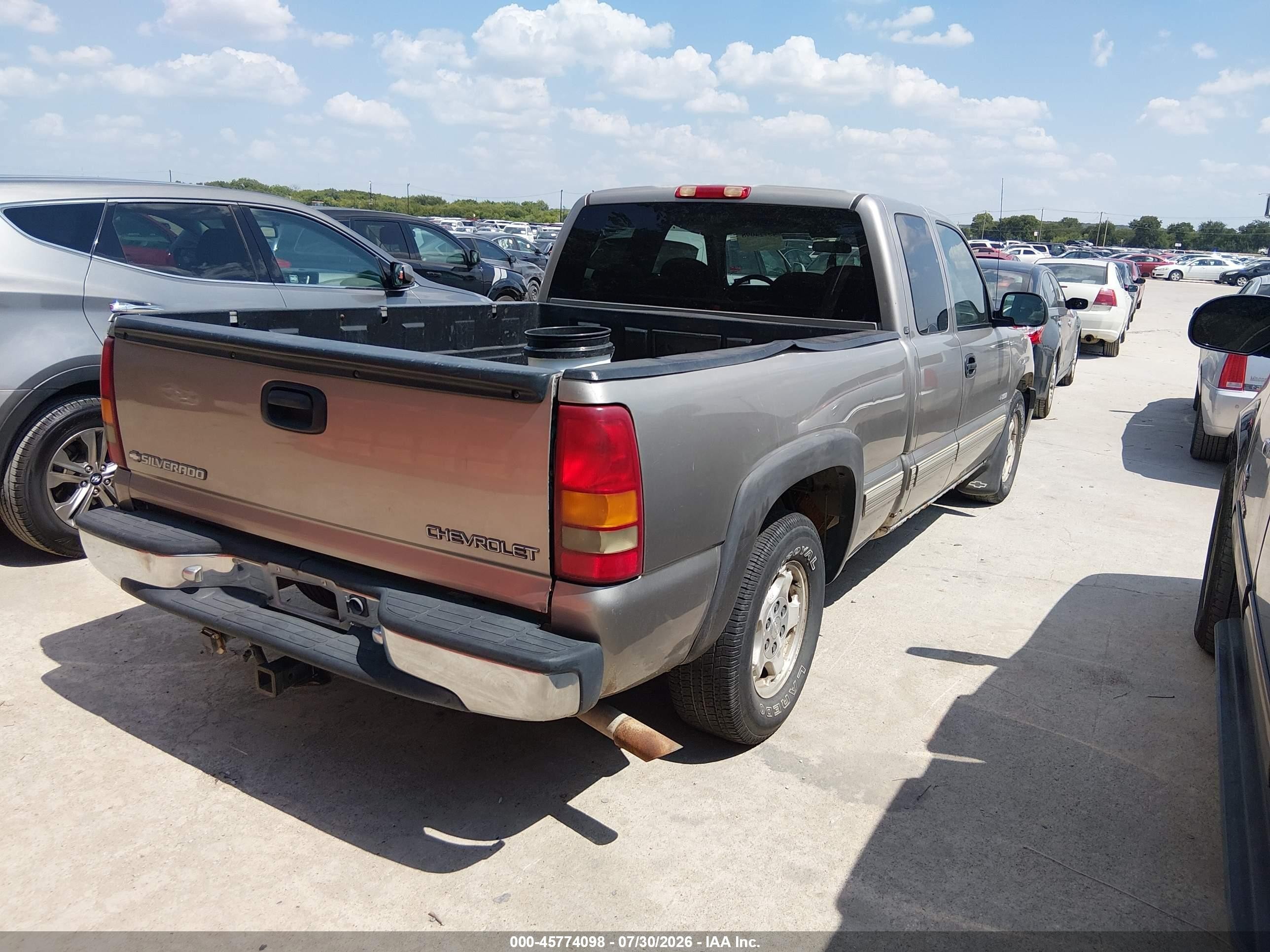 1999 Chevrolet Silverado 1500 Ls Beige vin: 2GCEC19T7X1133126