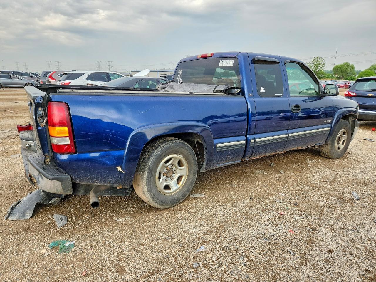 1999 Chevrolet Silverado C1500 Blue vin: 2GCEC19T7X1210545