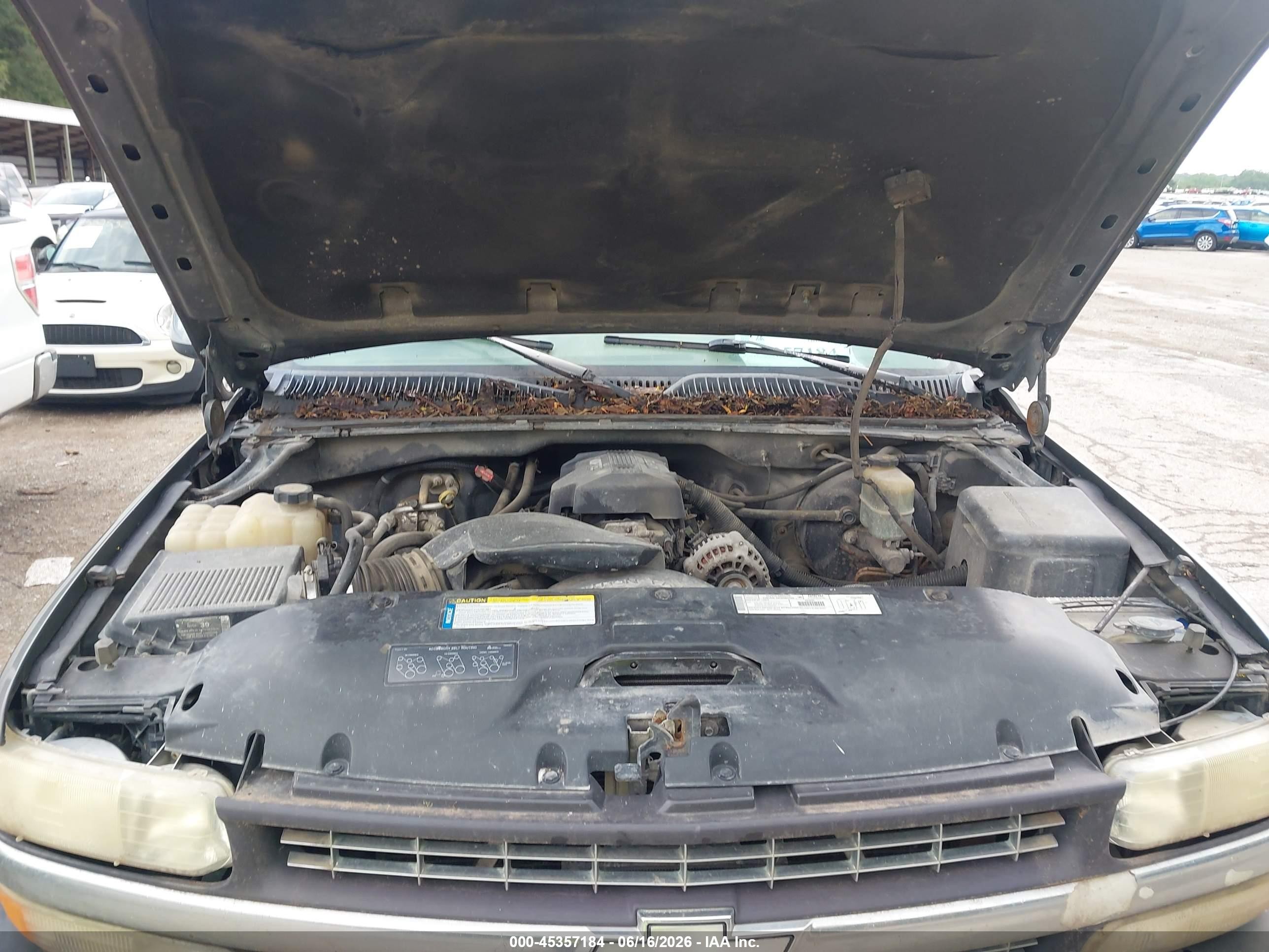 2000 Chevrolet Silverado 1500 Ls Gray vin: 2GCEC19T7Y1125447