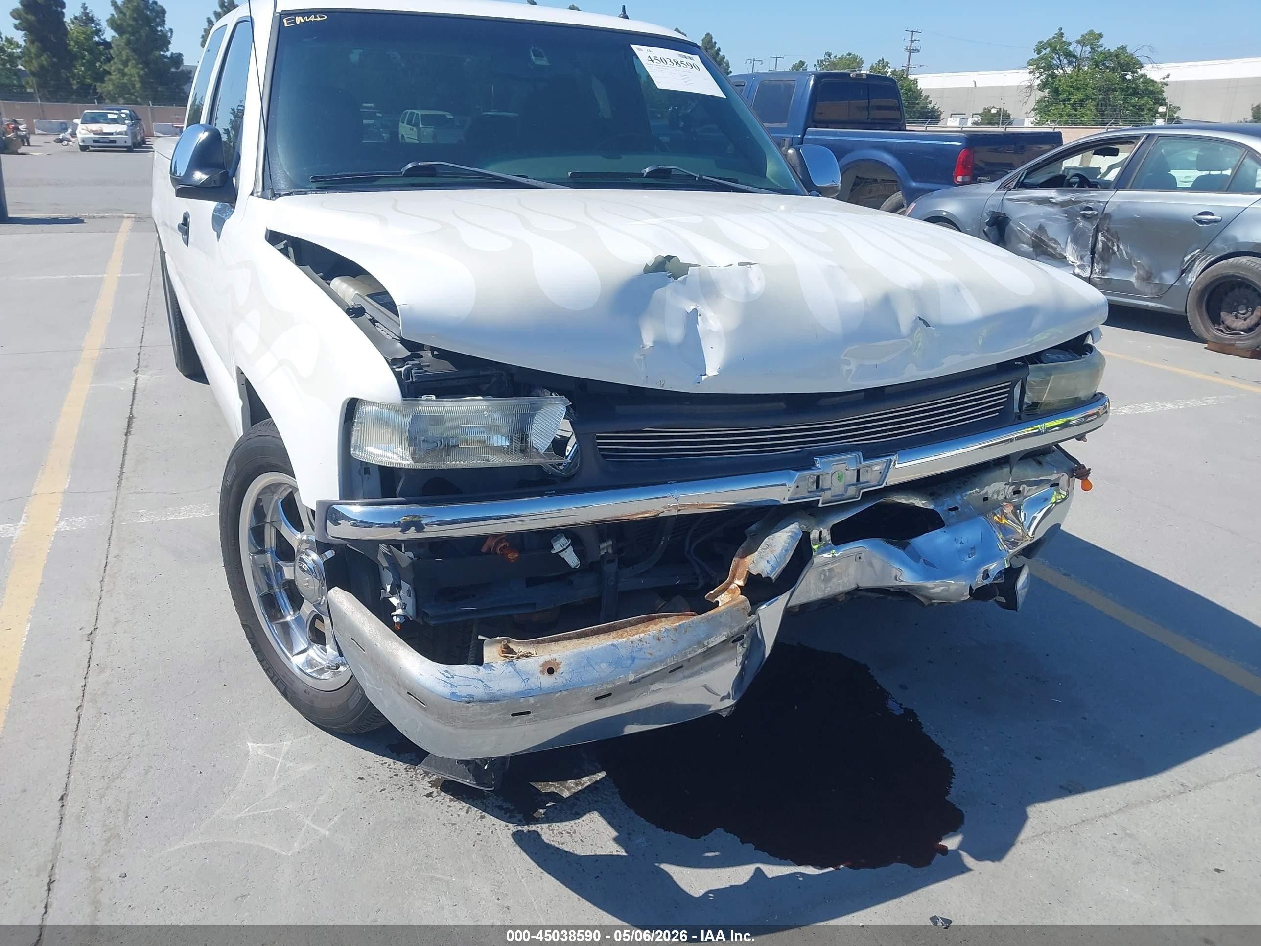 2002 Chevrolet Silverado 1500 Lt White vin: 2GCEC19T821121060