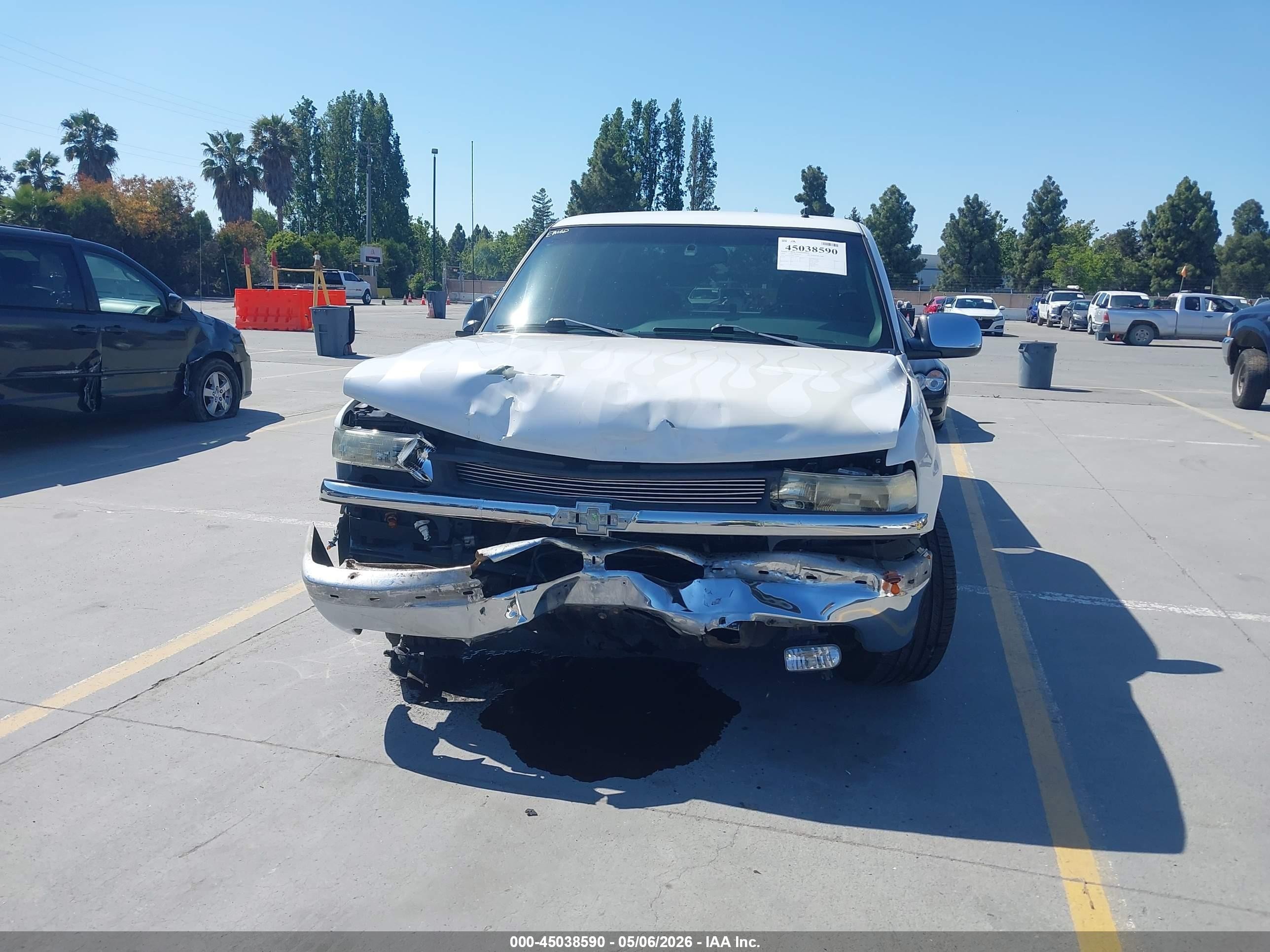 2002 Chevrolet Silverado 1500 Lt White vin: 2GCEC19T821121060