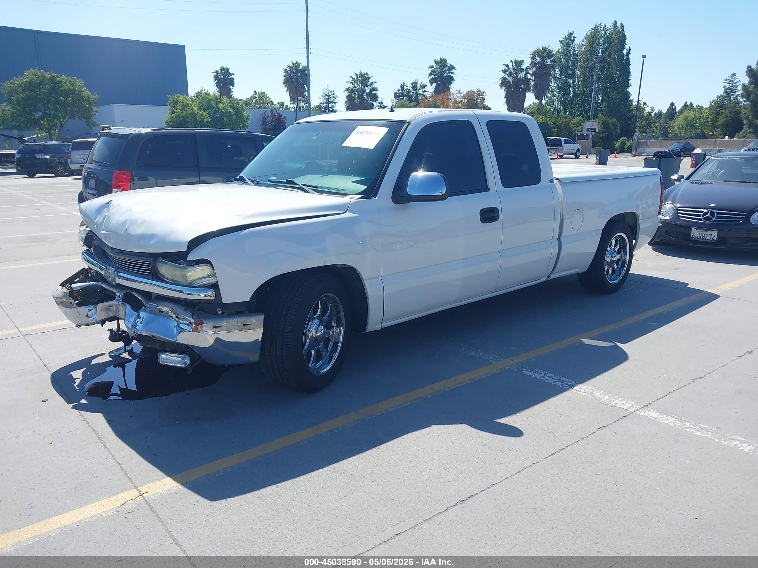 2002 Chevrolet Silverado 1500 Lt White vin: 2GCEC19T821121060