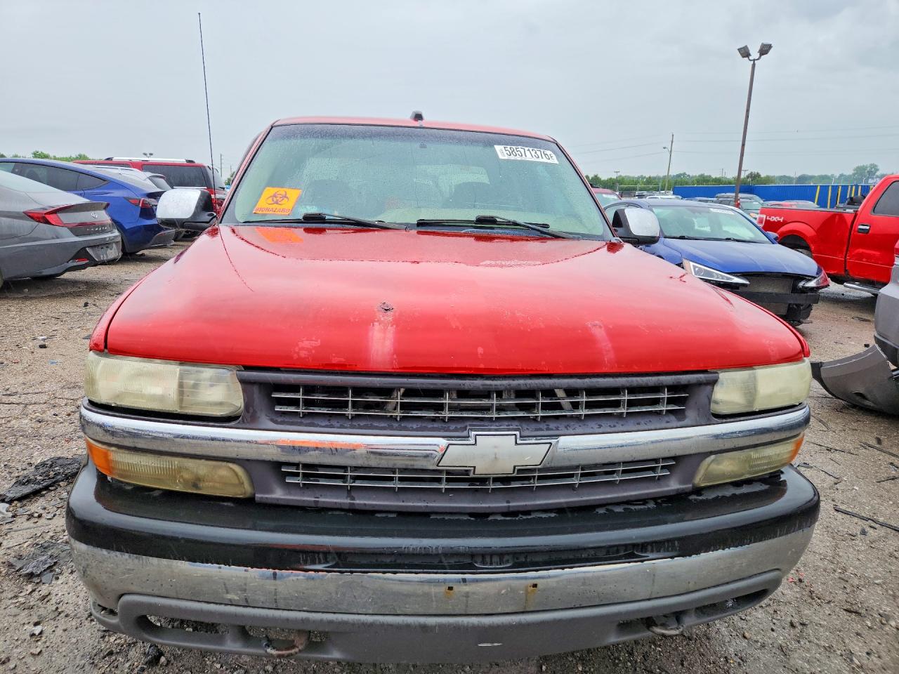 2002 Chevrolet Silverado C1500 Red vin: 2GCEC19T821341900