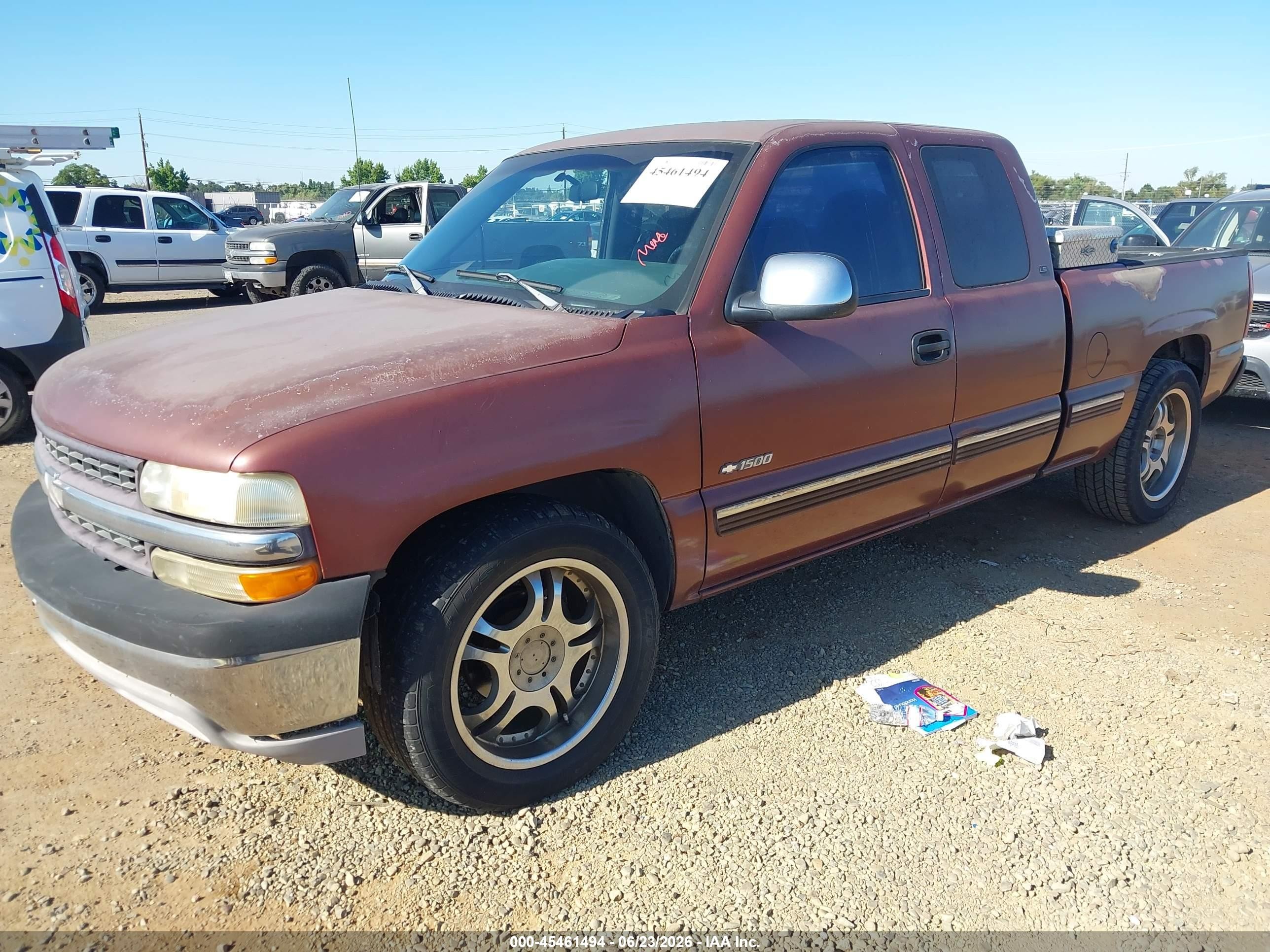 1999 Chevrolet Silverado 1500 Ls Burgundy vin: 2GCEC19T8X1173358