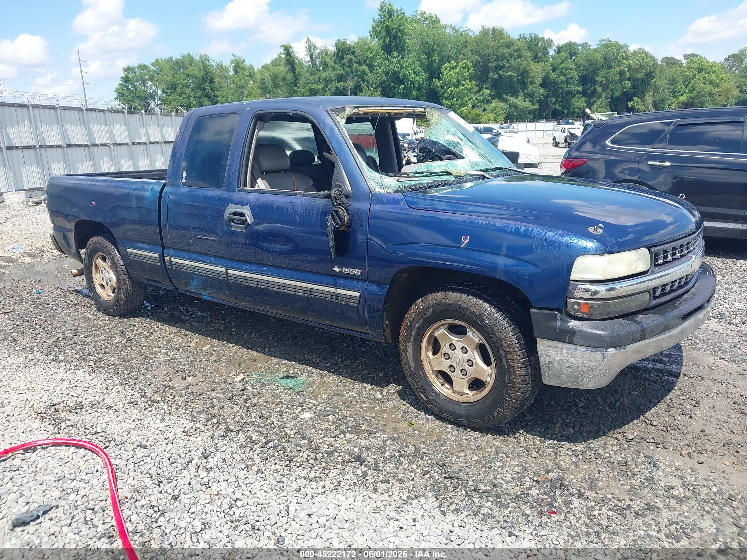 1999 Chevrolet Silverado 1500 Lt Blue vin: 2GCEC19T8X1272875