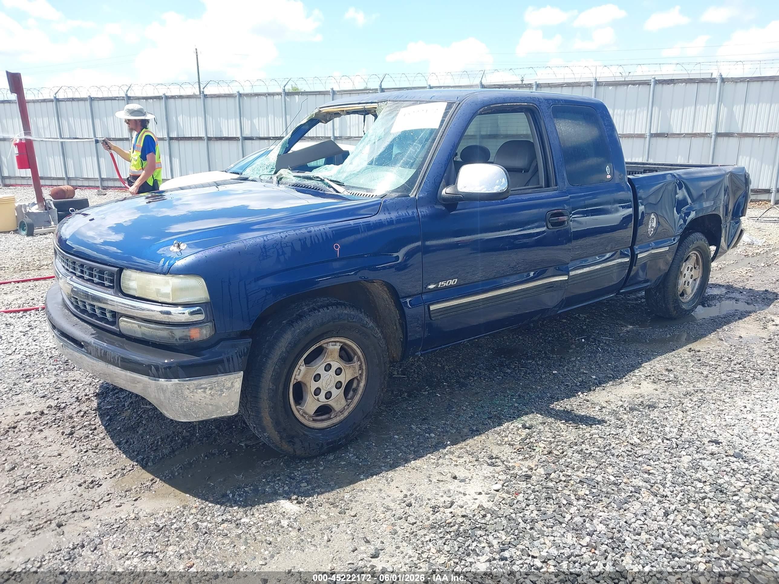 1999 Chevrolet Silverado 1500 Lt Blue vin: 2GCEC19T8X1272875