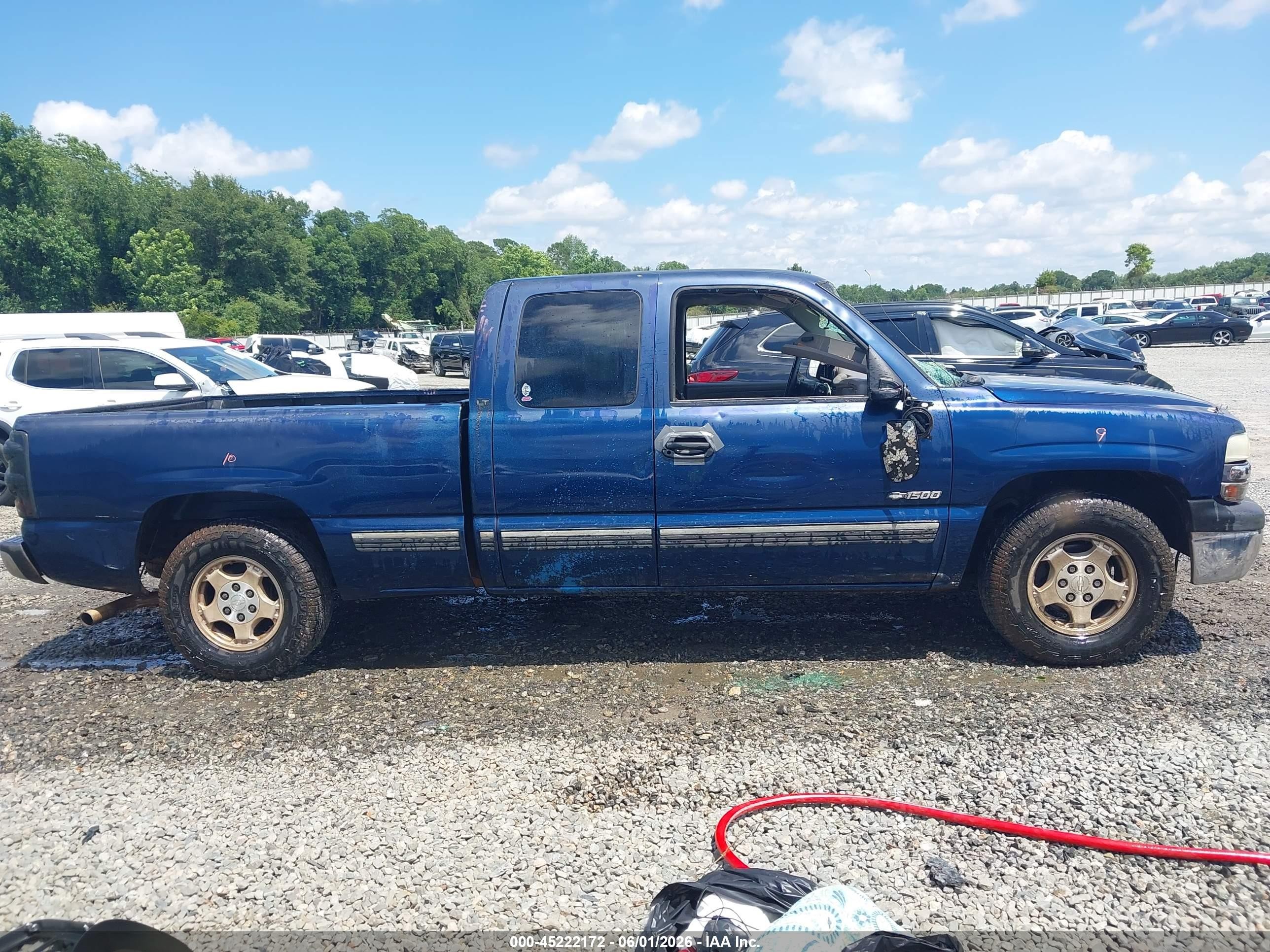 1999 Chevrolet Silverado 1500 Lt Blue vin: 2GCEC19T8X1272875