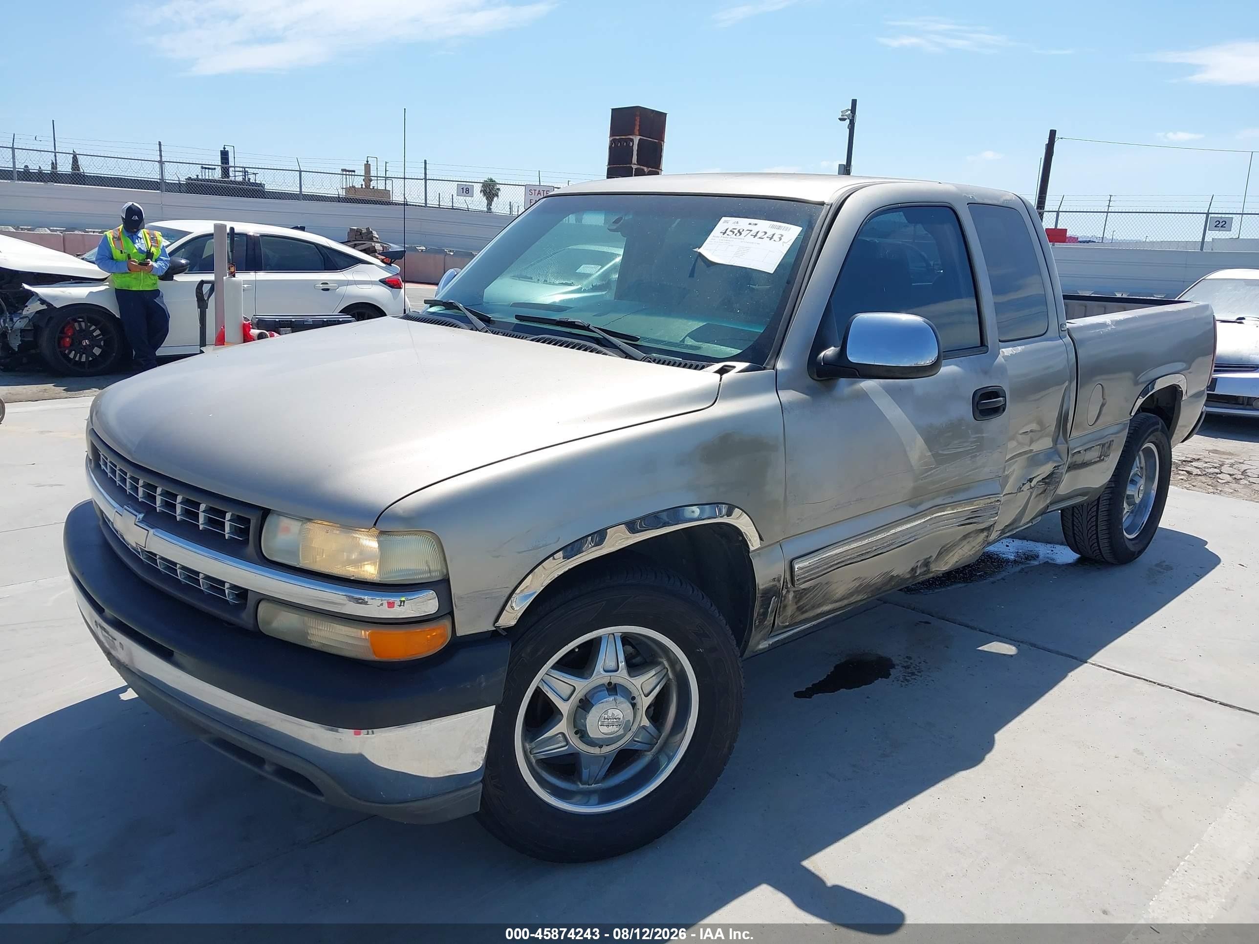 2000 Chevrolet Silverado 1500 Ls Gray vin: 2GCEC19T8Y1330579