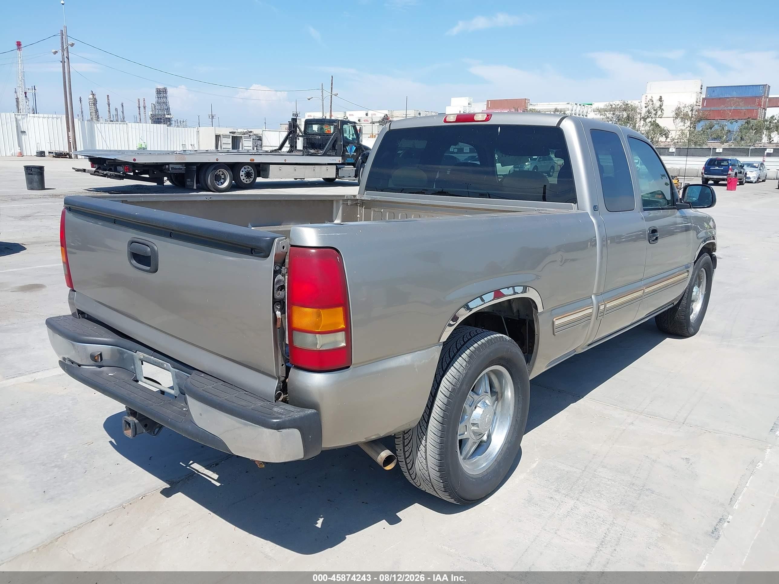 2000 Chevrolet Silverado 1500 Ls Gray vin: 2GCEC19T8Y1330579