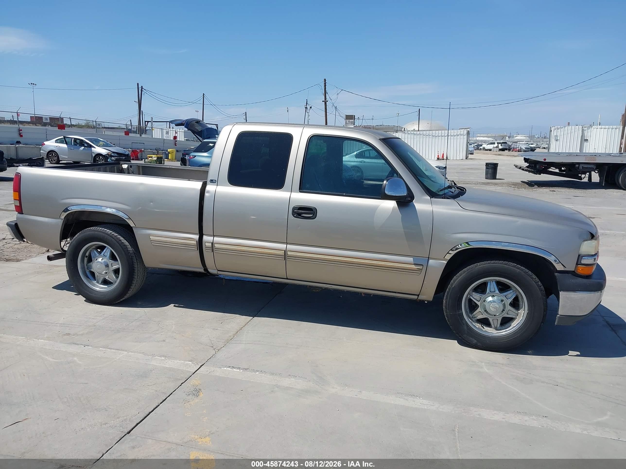 2000 Chevrolet Silverado 1500 Ls Gray vin: 2GCEC19T8Y1330579