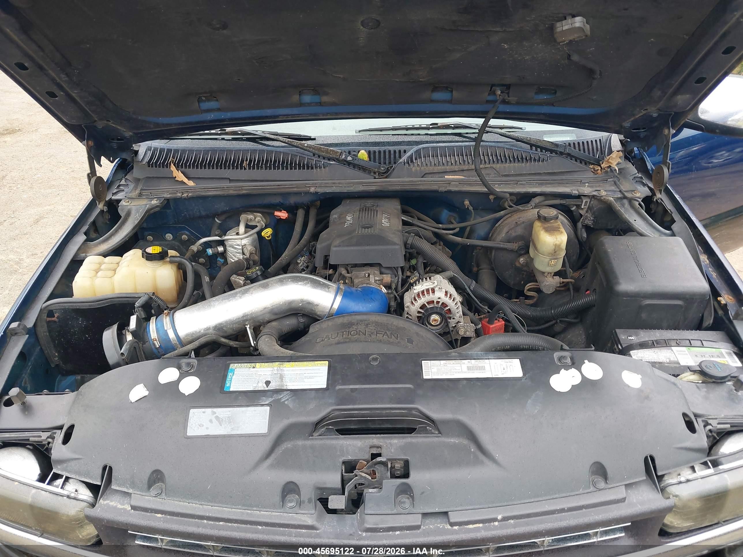 2000 Chevrolet Silverado 1500 Ls Blue vin: 2GCEC19T8Y1349682