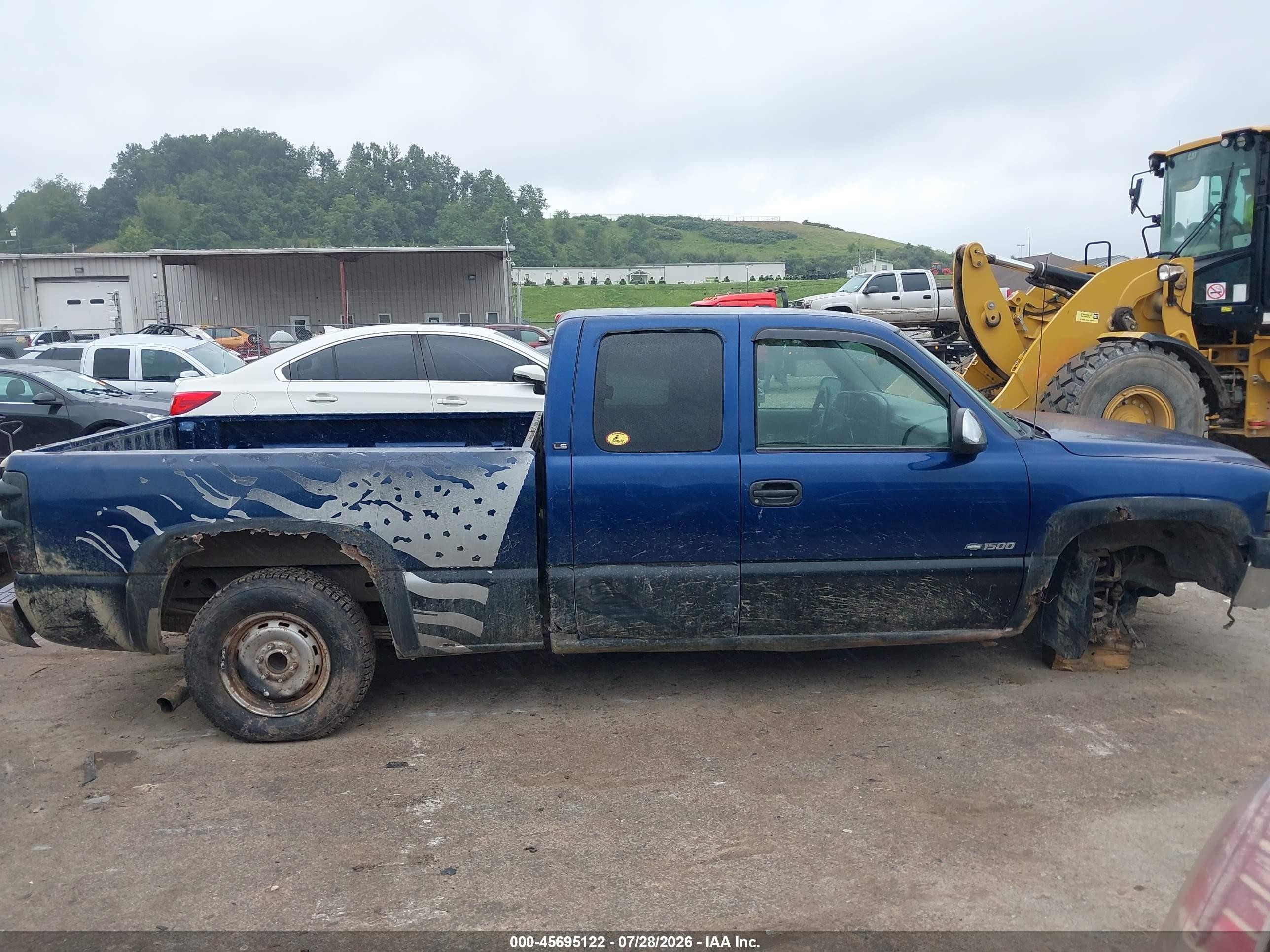 2000 Chevrolet Silverado 1500 Ls Blue vin: 2GCEC19T8Y1349682