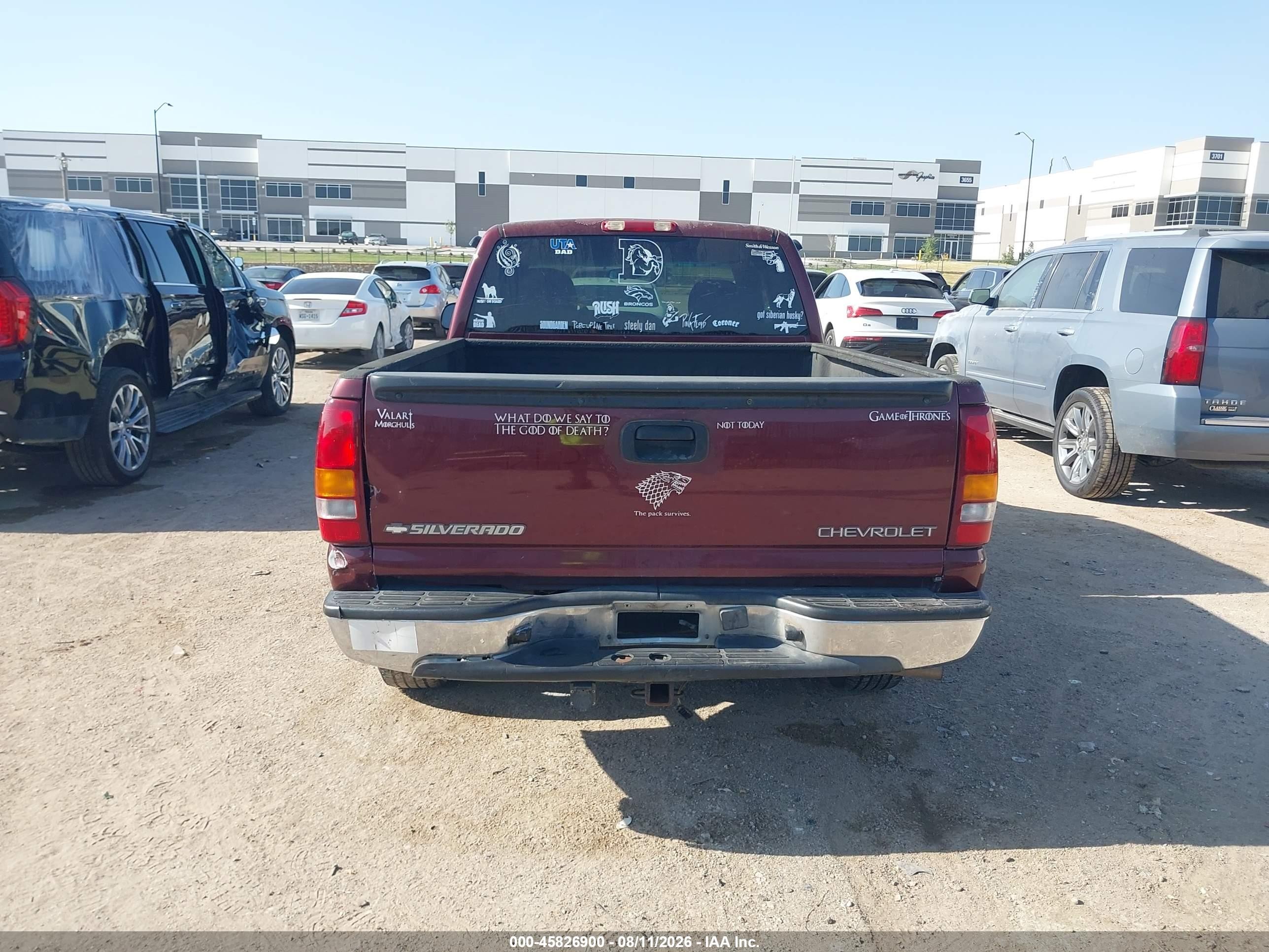 2002 Chevrolet Silverado 1500 Ls Red vin: 2GCEC19T921104431