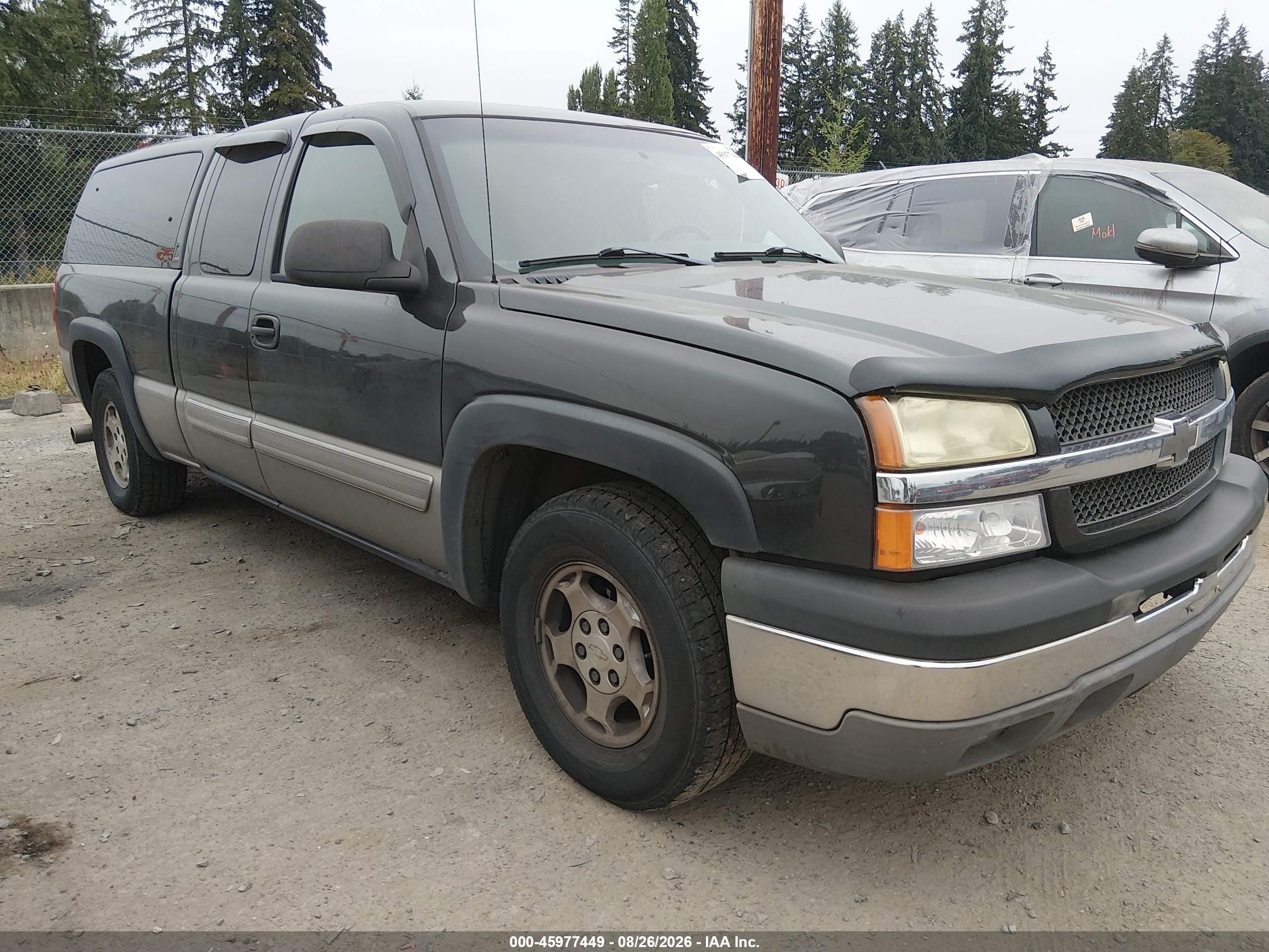 2003 Chevrolet Silverado 1500 Ls Black vin: 2GCEC19T931349814