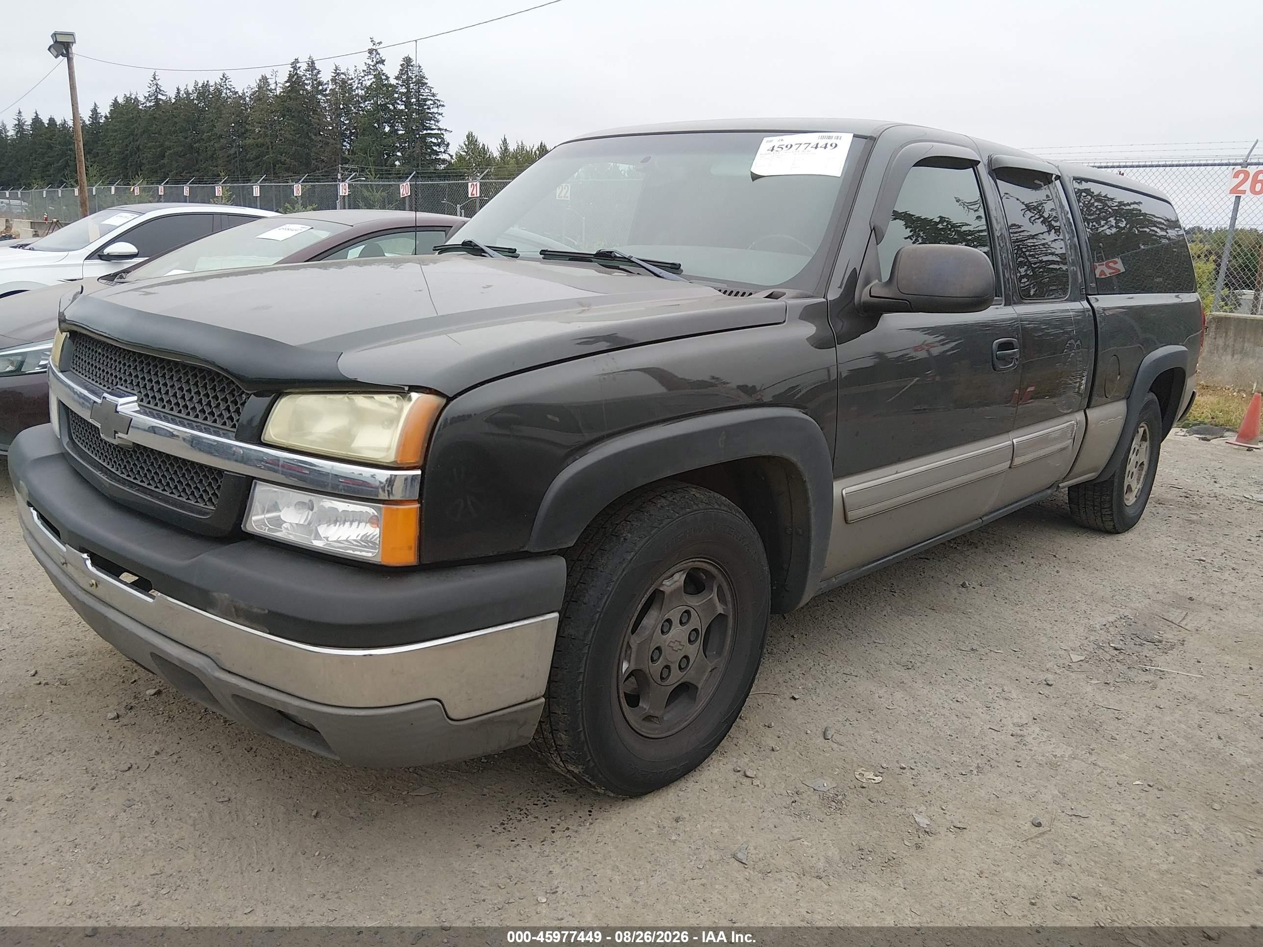 2003 Chevrolet Silverado 1500 Ls Black vin: 2GCEC19T931349814