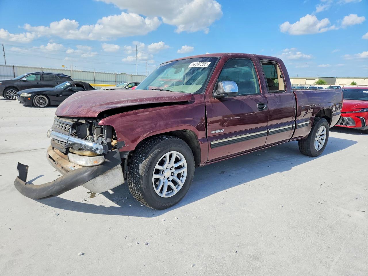 2001 Chevrolet Silverado C1500 Burgundy vin: 2GCEC19TX11259164