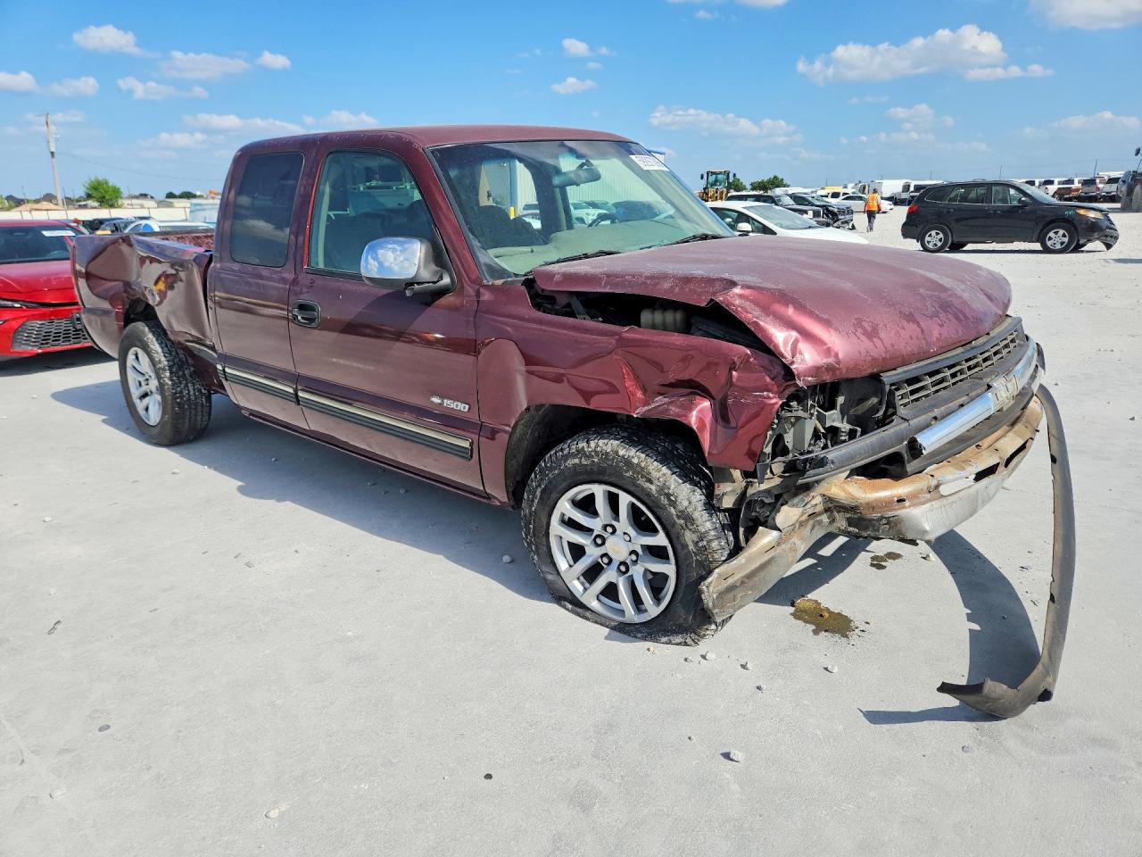 2001 Chevrolet Silverado C1500 Burgundy vin: 2GCEC19TX11259164