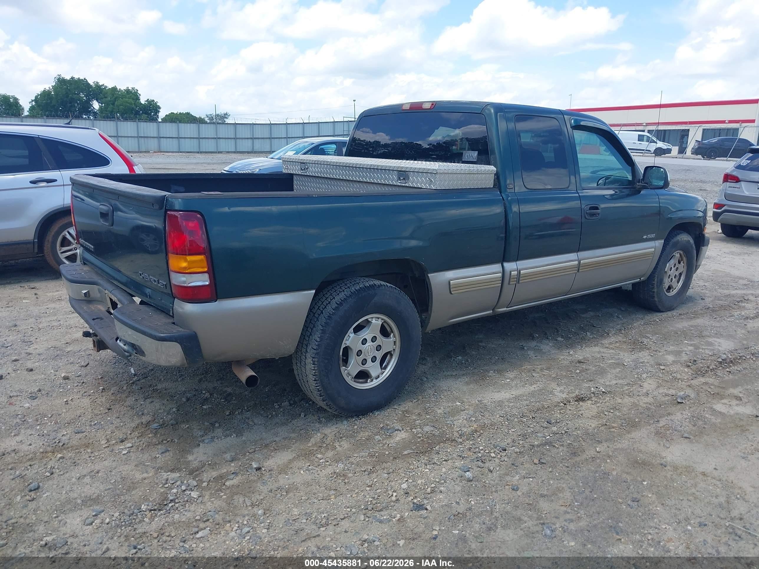 2001 Chevrolet Silverado 1500 Ls Green vin: 2GCEC19TX11261416