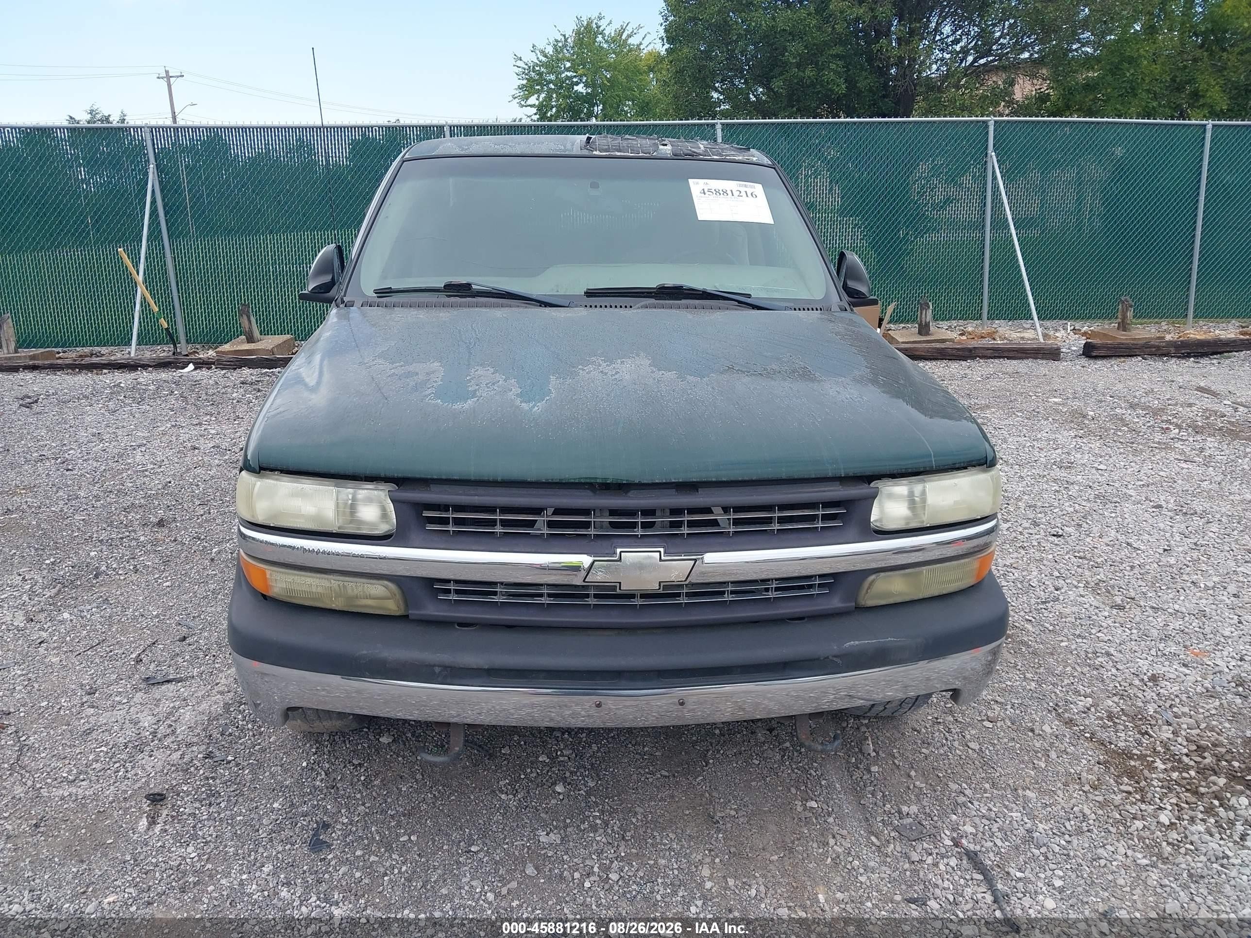 2001 Chevrolet Silverado 1500 Ls Green vin: 2GCEC19TX11362231