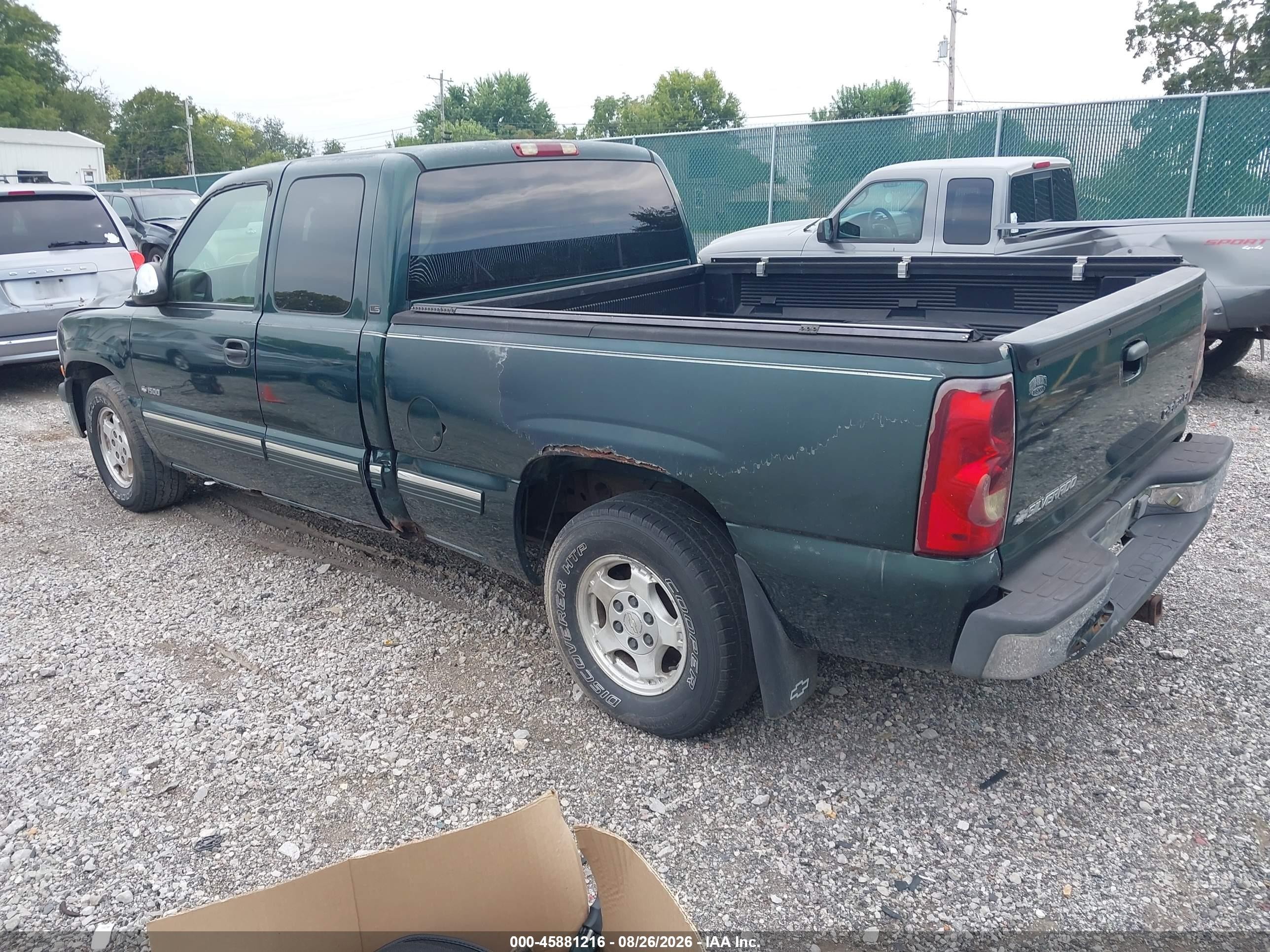 2001 Chevrolet Silverado 1500 Ls Green vin: 2GCEC19TX11362231