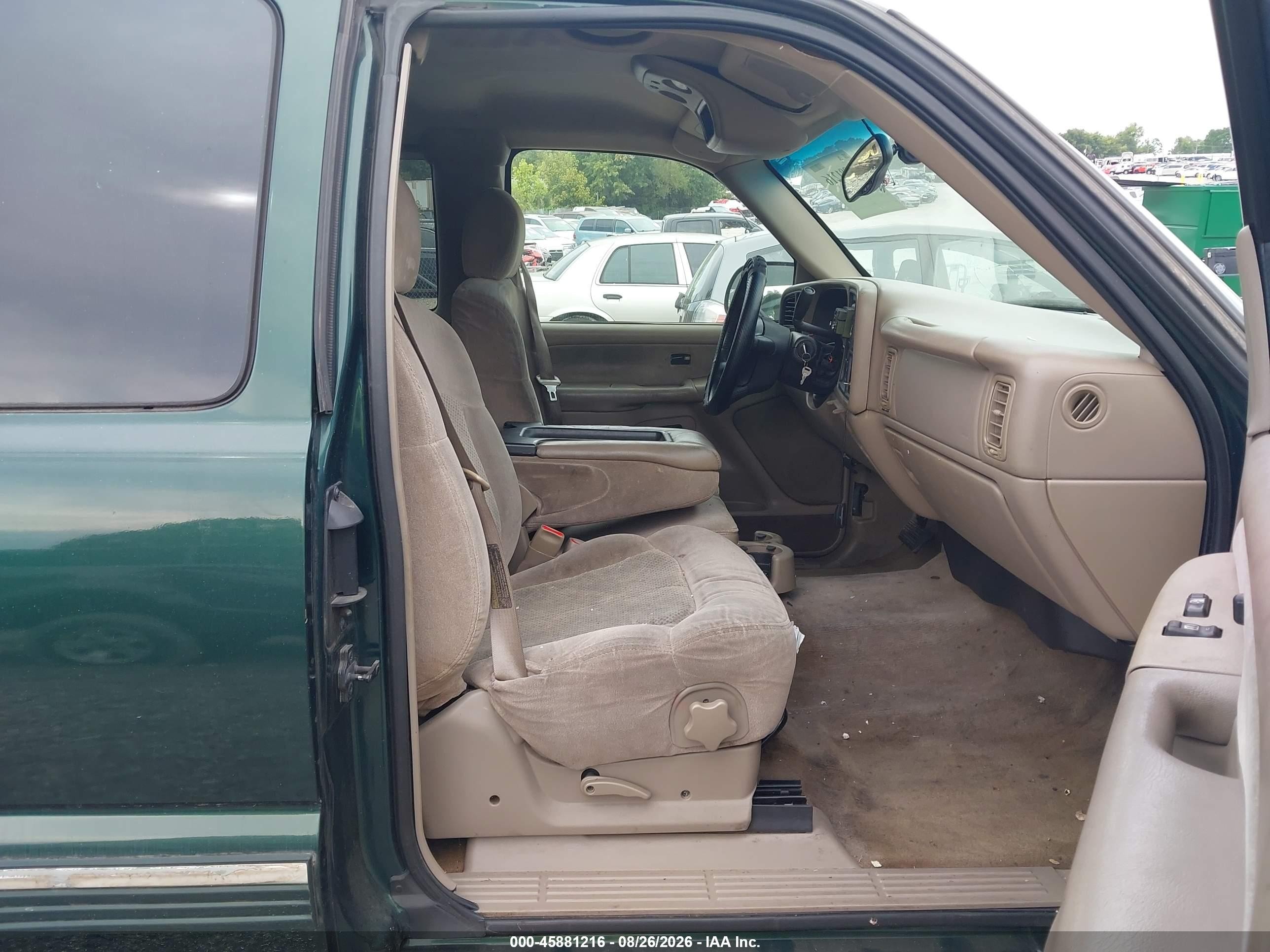 2001 Chevrolet Silverado 1500 Ls Green vin: 2GCEC19TX11362231