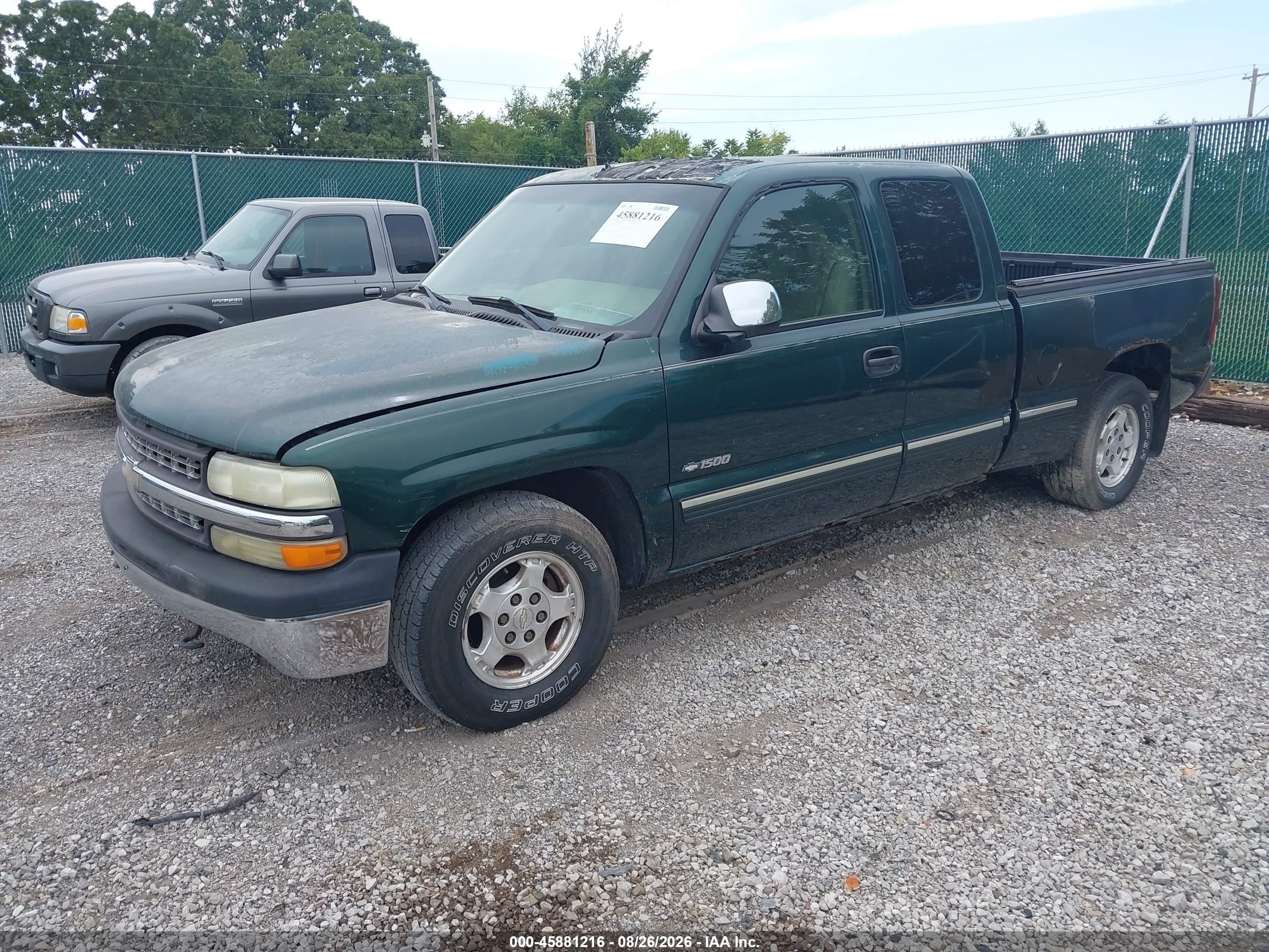 2001 Chevrolet Silverado 1500 Ls Green vin: 2GCEC19TX11362231
