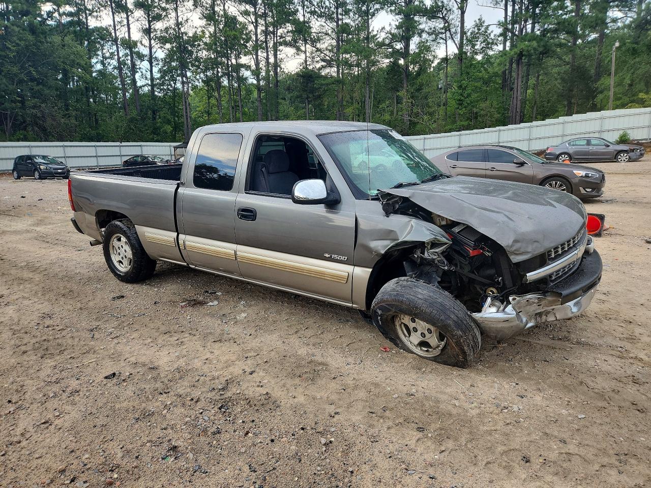 2002 Chevrolet Silverado C1500 Gray vin: 2GCEC19TX21330364