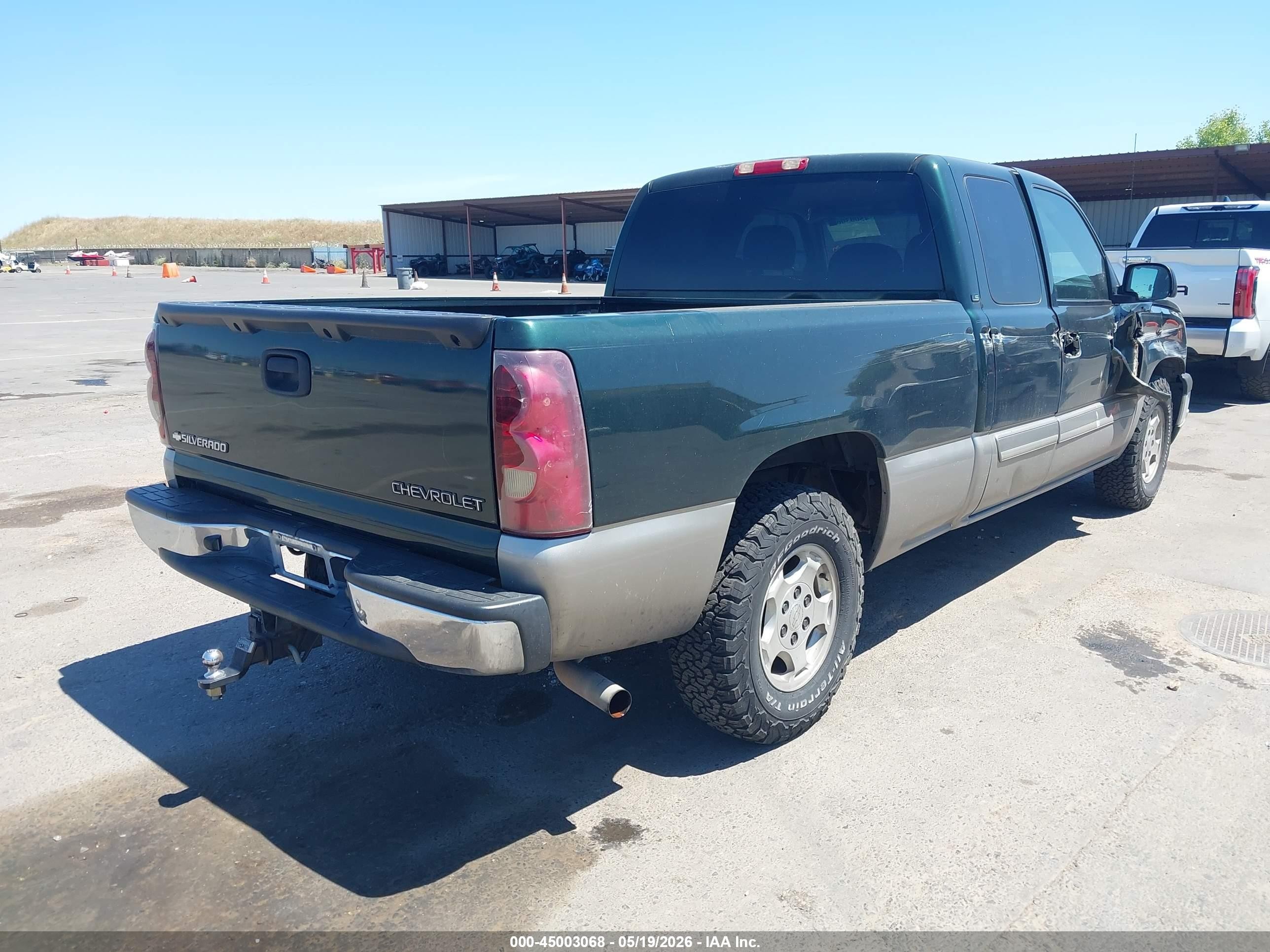 2003 Chevrolet Silverado 1500 Ls Green vin: 2GCEC19TX31115200