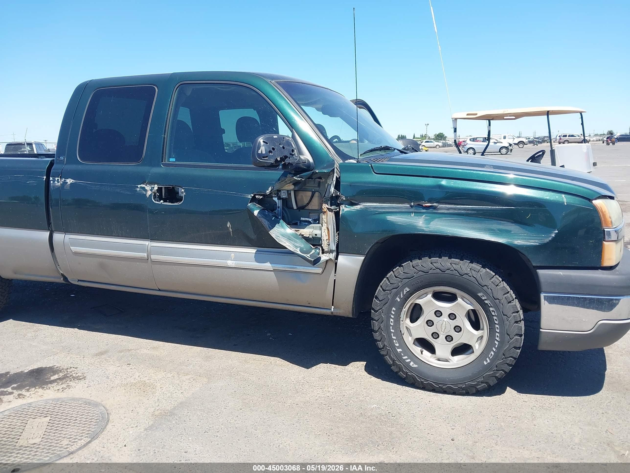 2003 Chevrolet Silverado 1500 Ls Green vin: 2GCEC19TX31115200