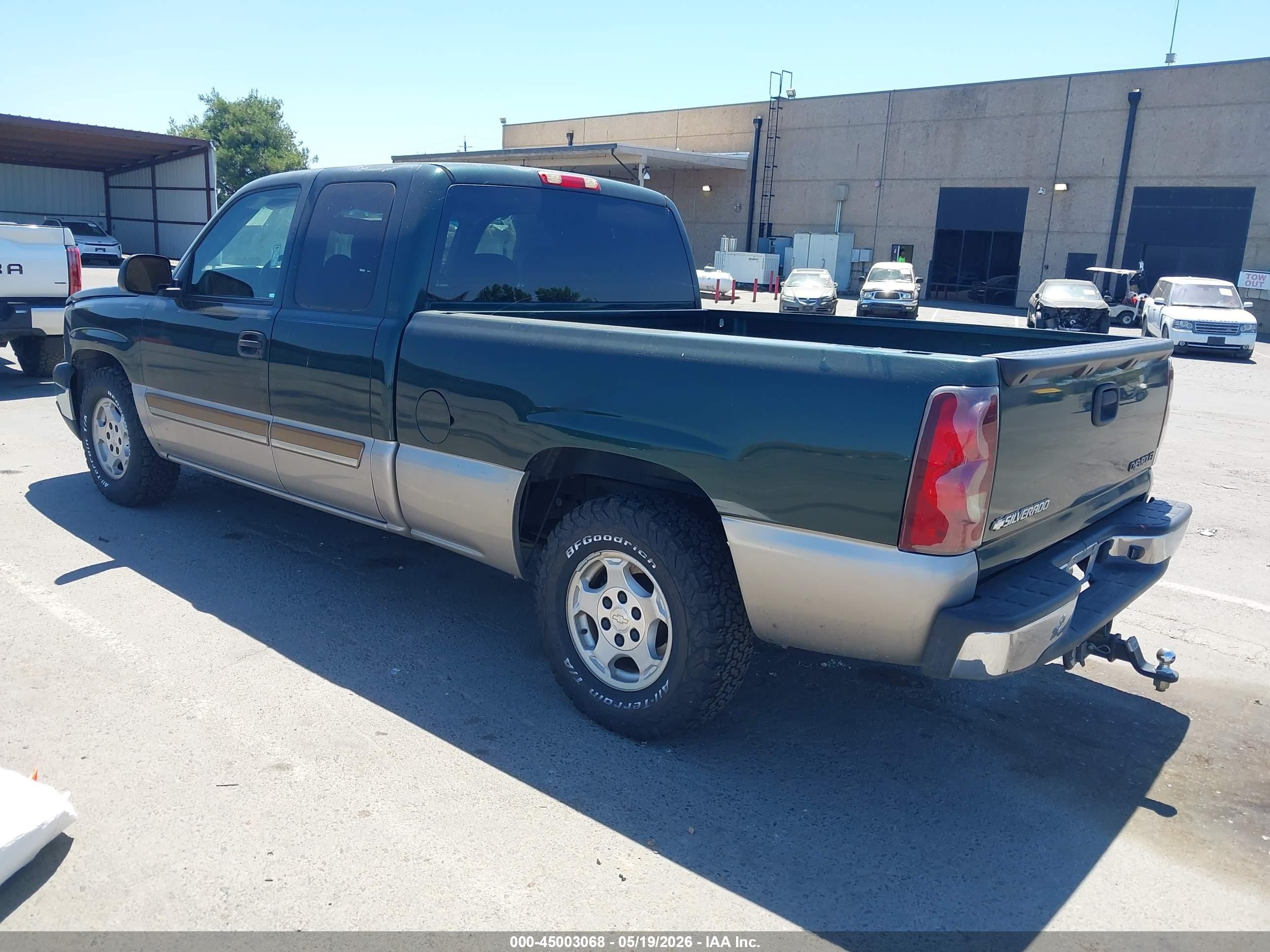 2003 Chevrolet Silverado 1500 Ls Green vin: 2GCEC19TX31115200